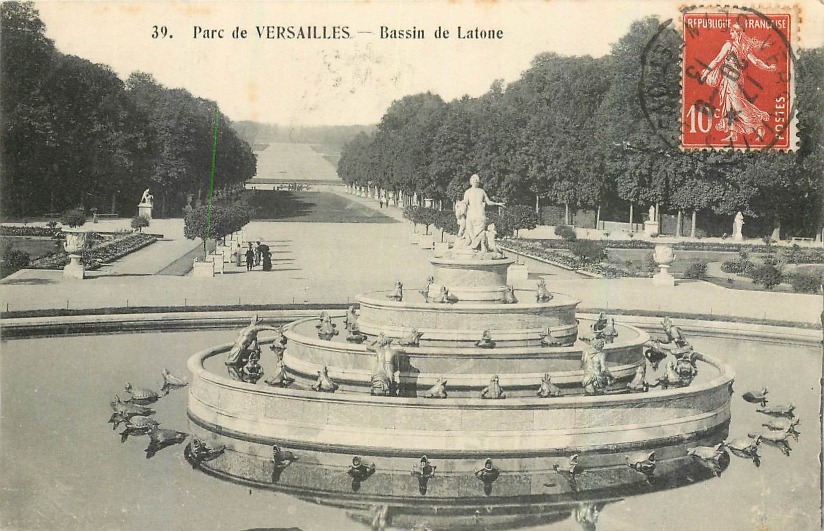CPA Parc de Versailles Bassin de Latone 