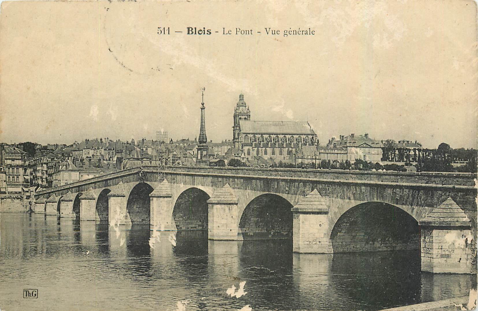 CPA Blois Le Pont Vue generale 