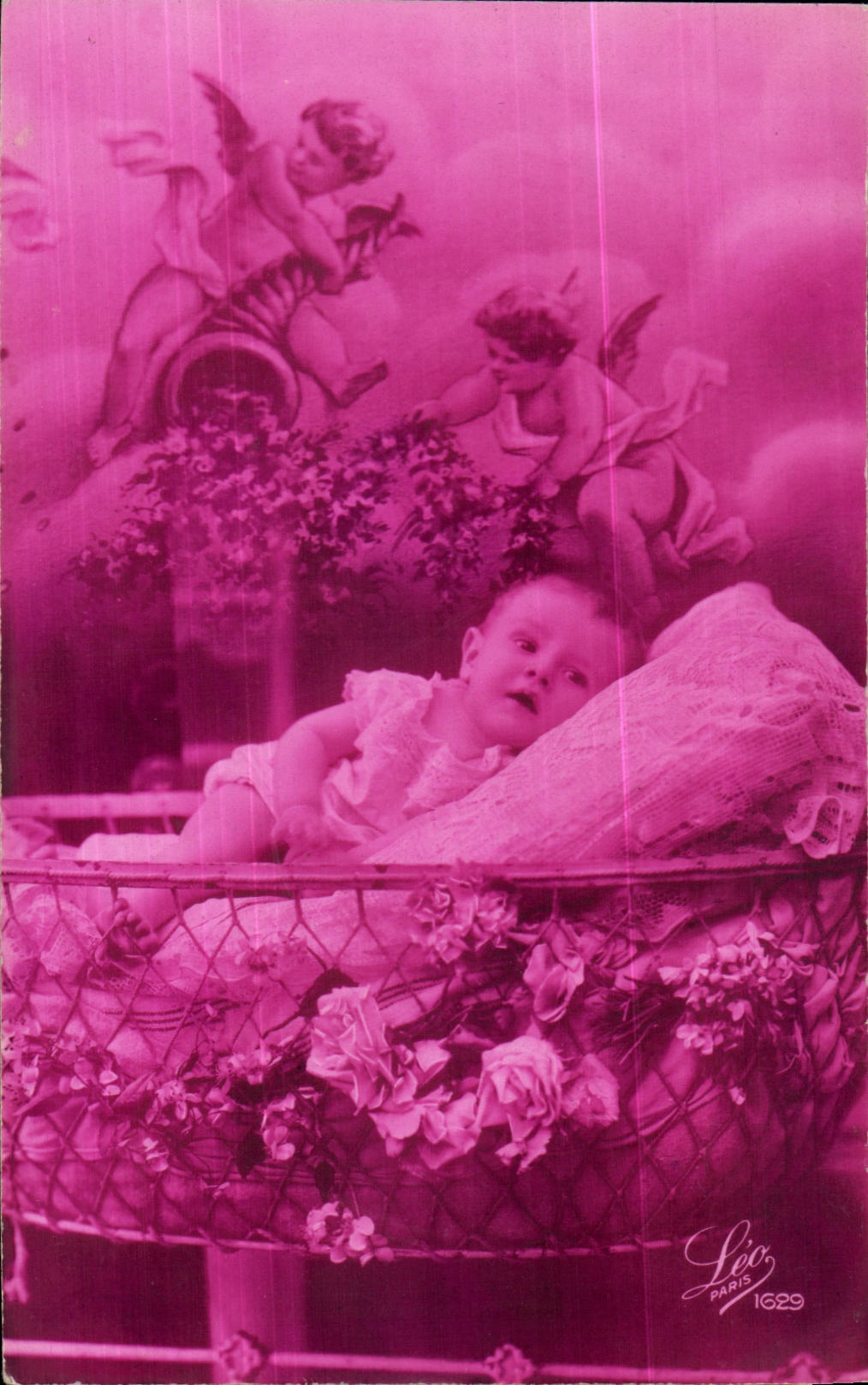 CPA Fantasy Child Baby and angels