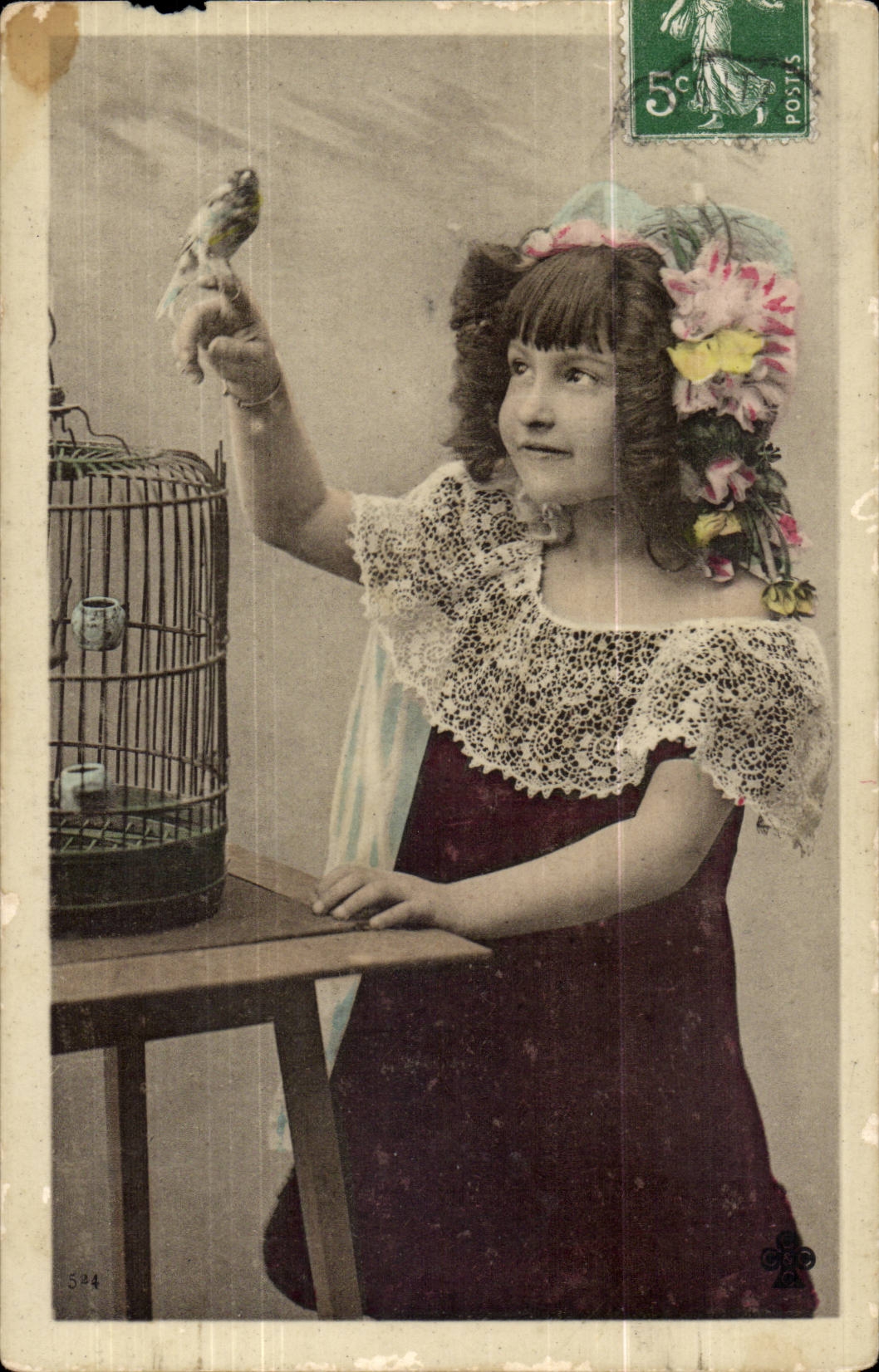 CPA Fantasy Child and bird