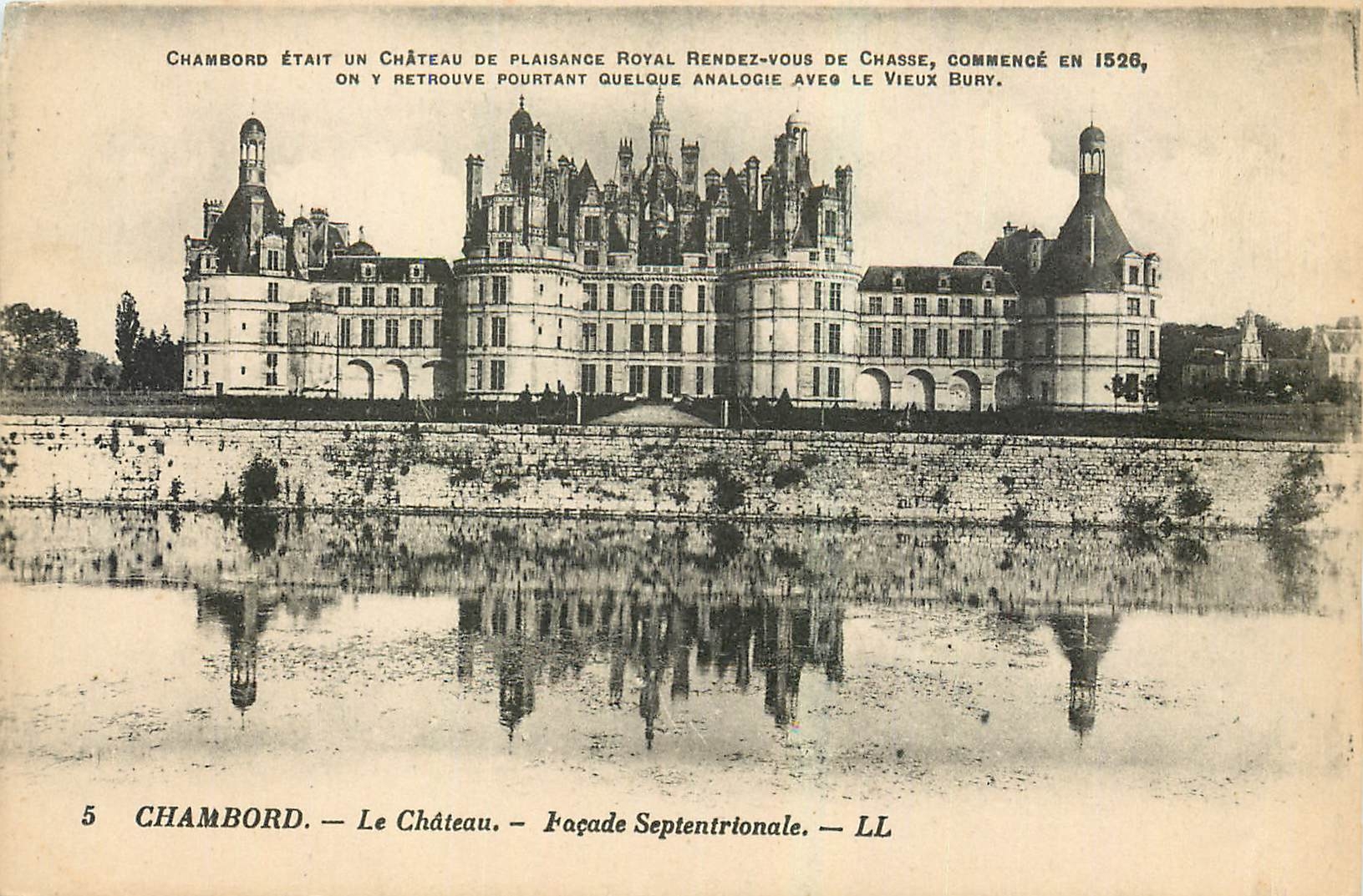 CPA Chambord Le Chateau Facade Septentrionale