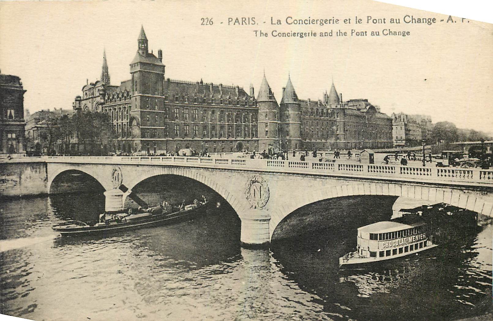 CPA Paris La Conciergerie et le Pont au Change