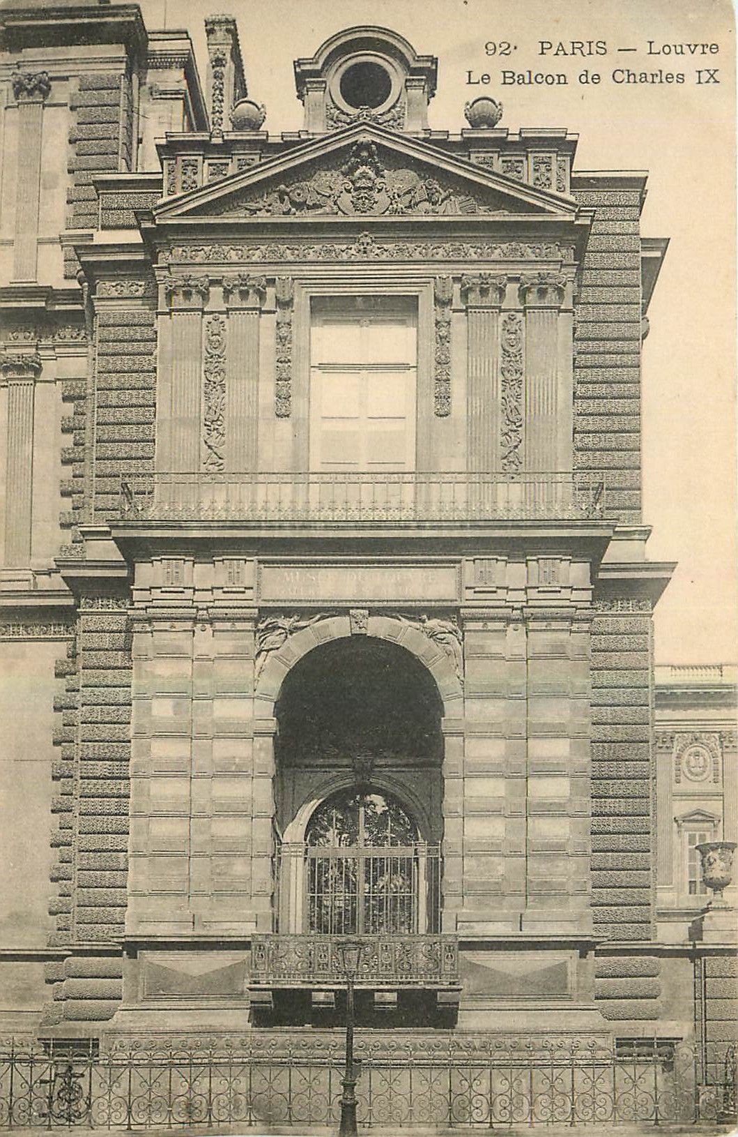 CPA Paris Louvre Le Balcon de Charles IX