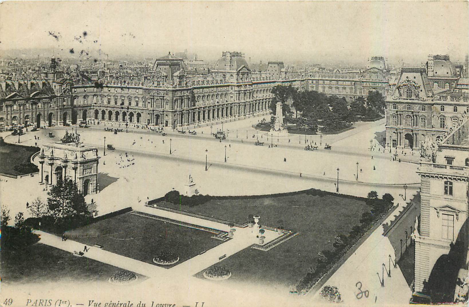 CPA Paris Vue generale du Louvre 