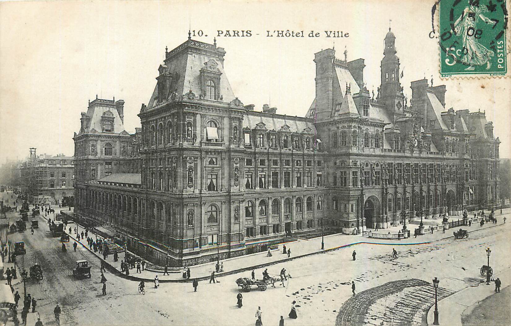 CPA Paris L'Hotel de Ville