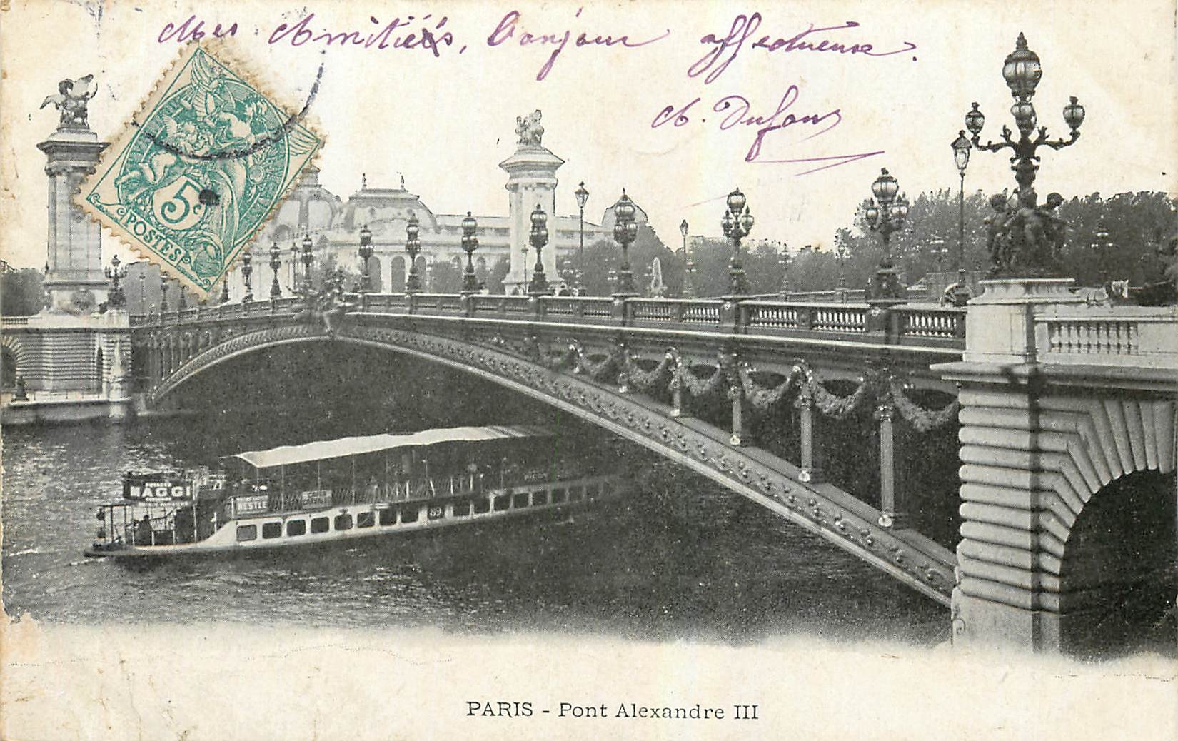 CPA Paris Pont Alexandre III 