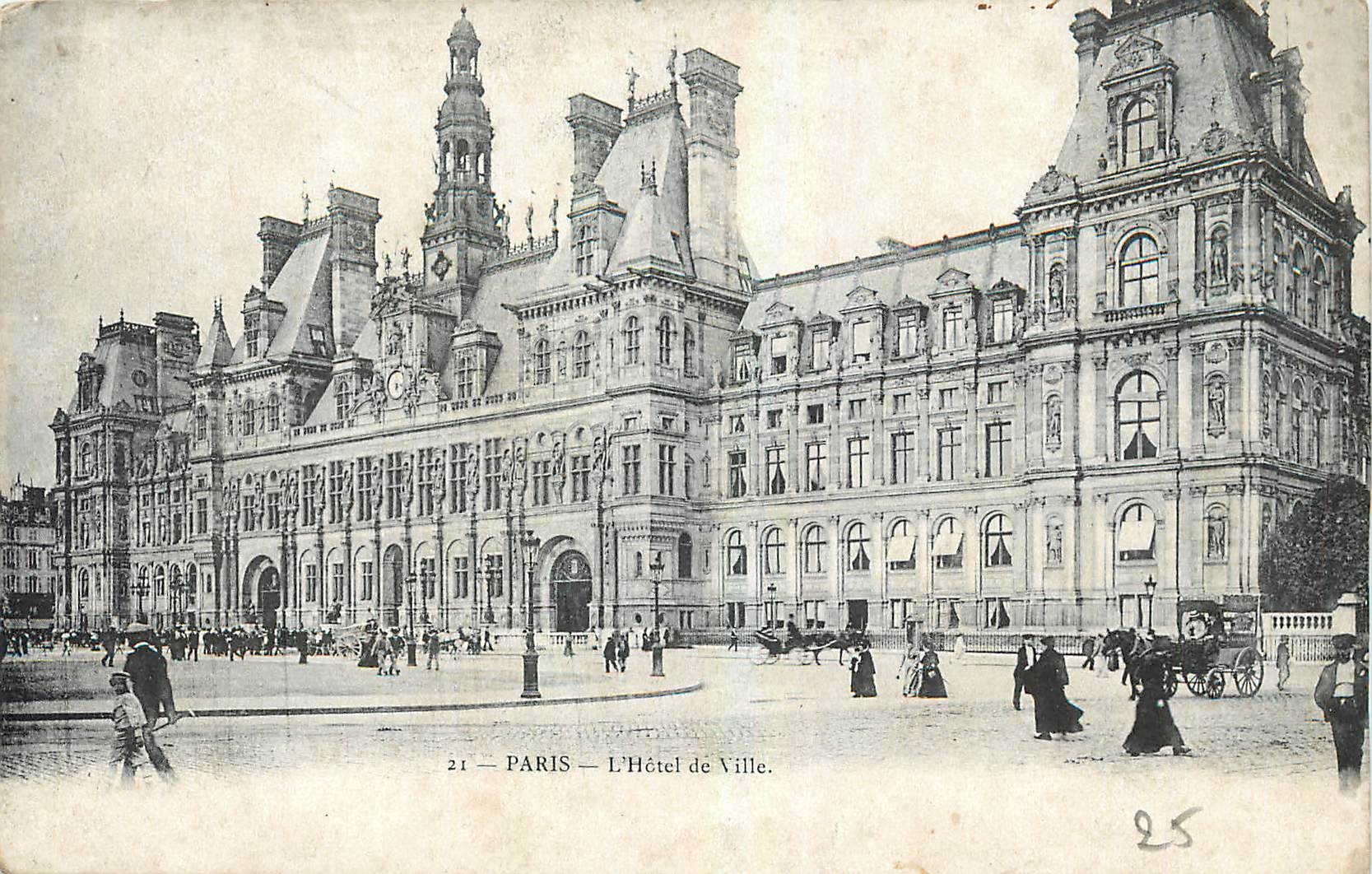 CPA Paris L'Hotel de Ville