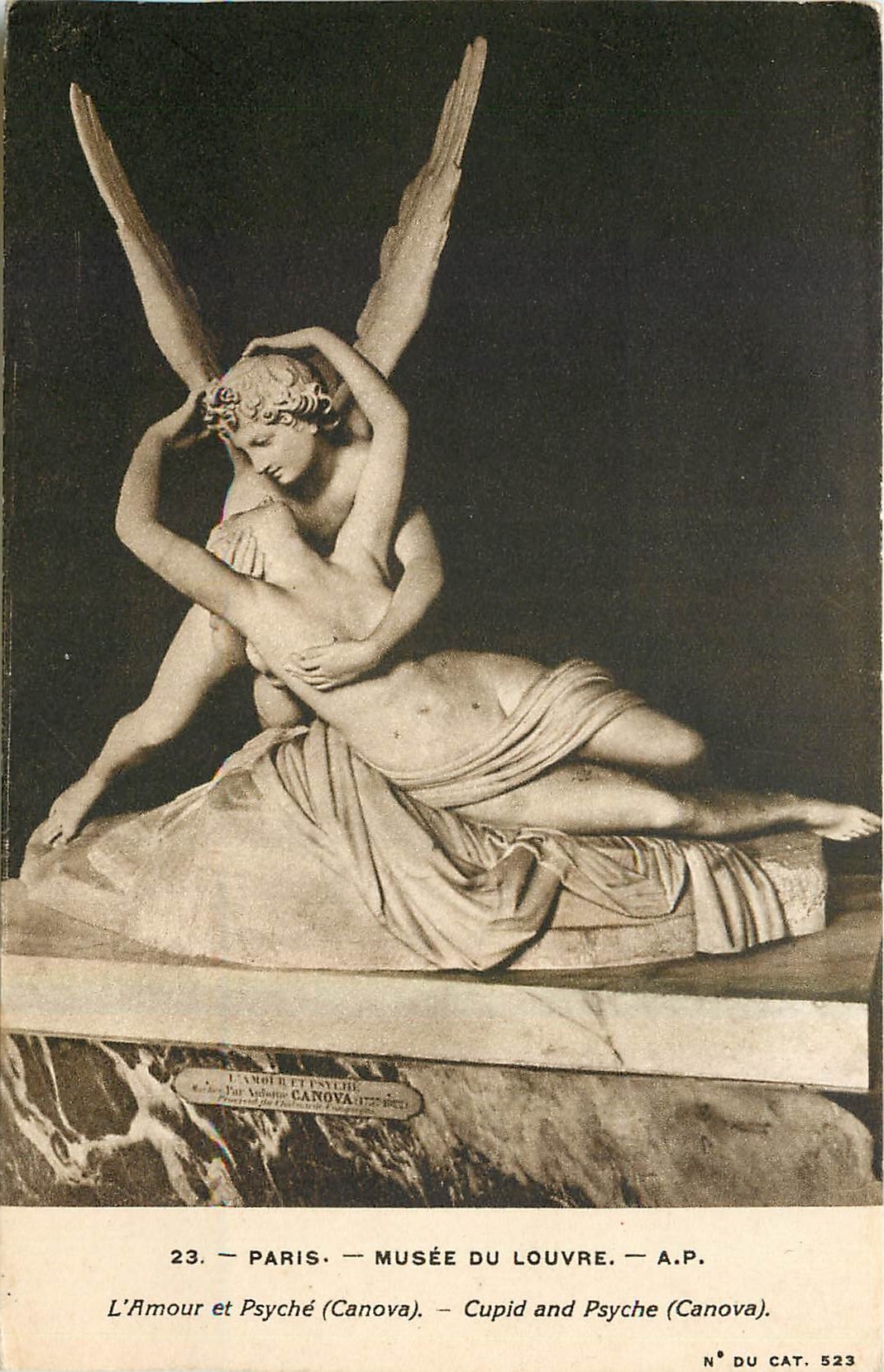 CPA Paris Musee de Louvre l'Amour et Psyche Canova 