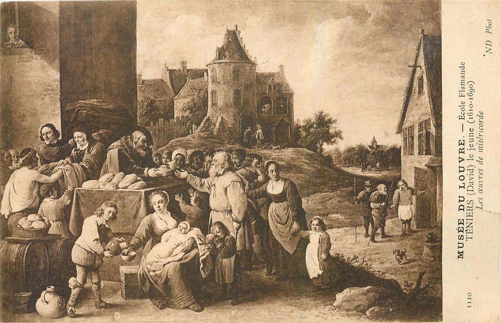 CPA Paris Musee de Louvre Ecole Flamande