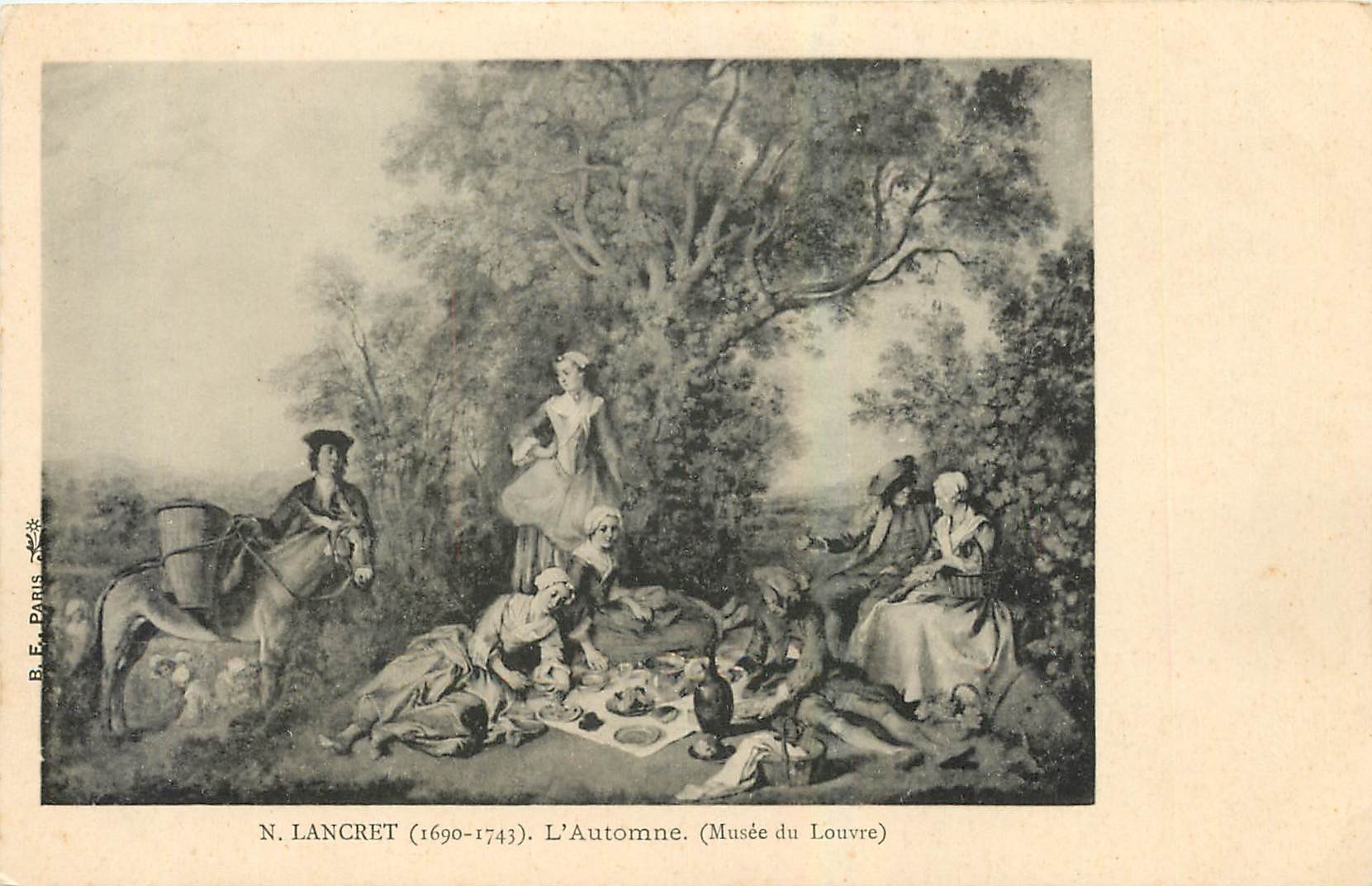 CPA N Lancret l'Automne Musee de Louvre 