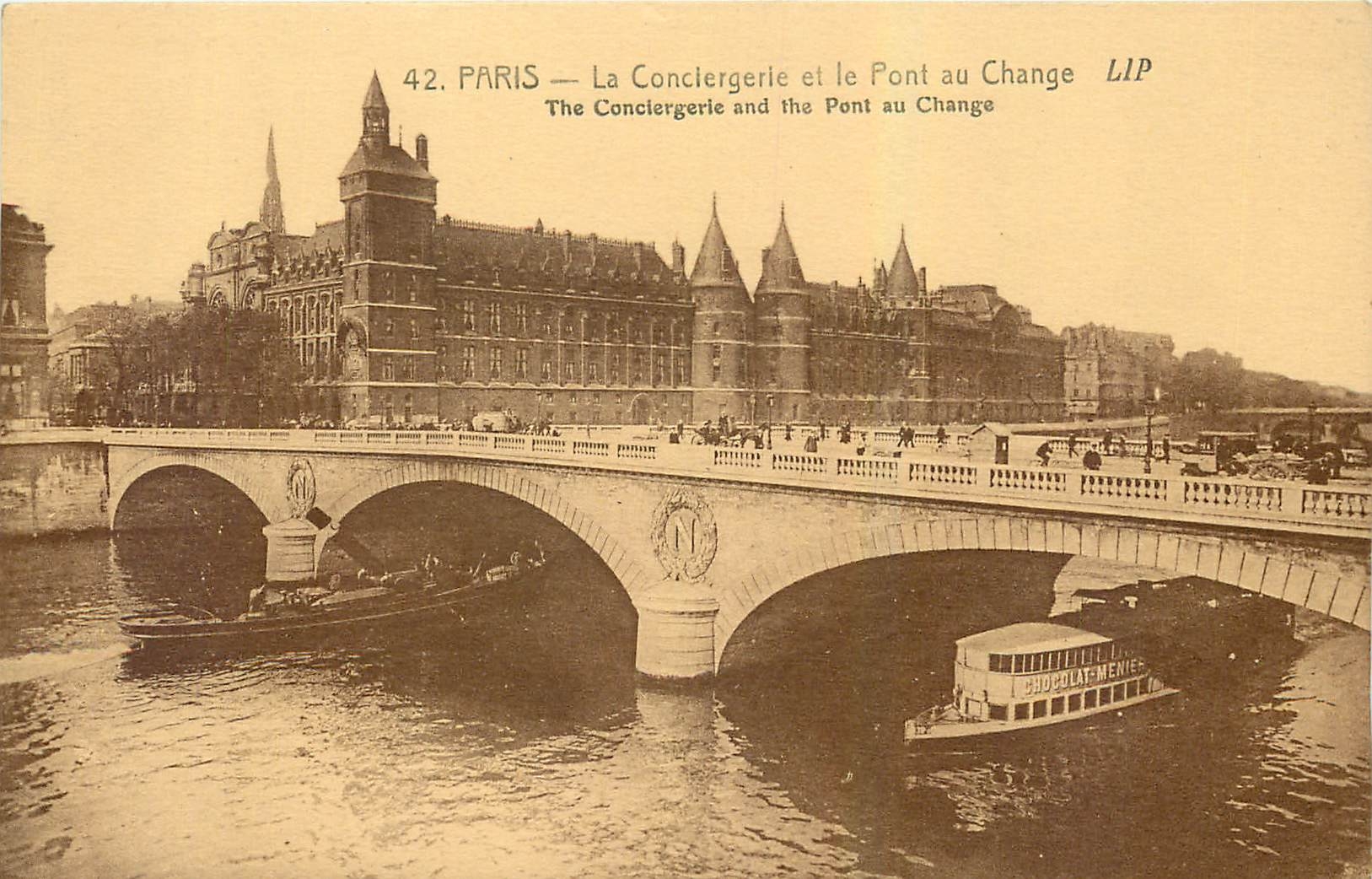 CPA Paris La Conciergerie et le Pont au Change 