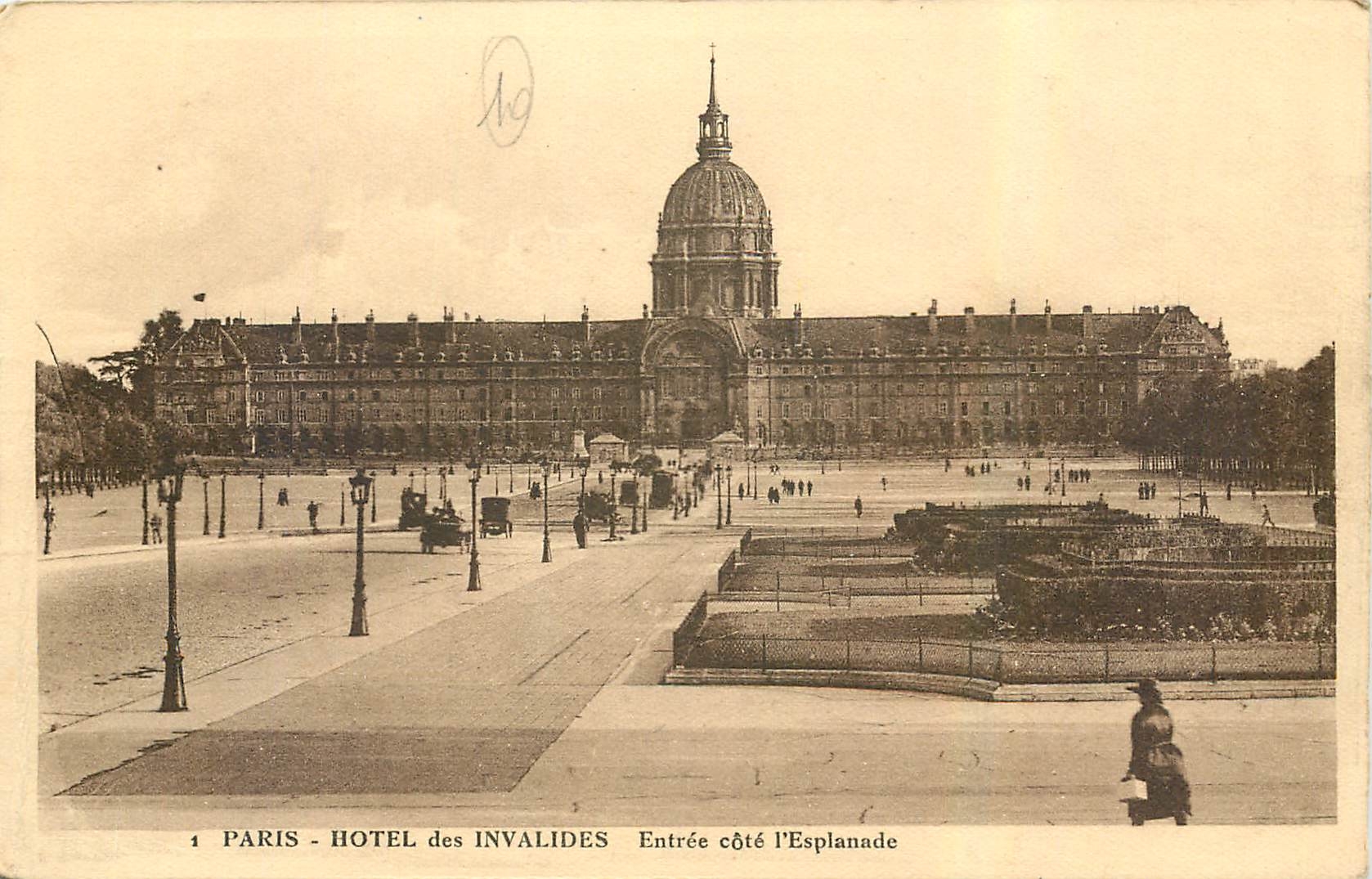 CPA Paris Hotel des invalides Entree cote l'Esplanade