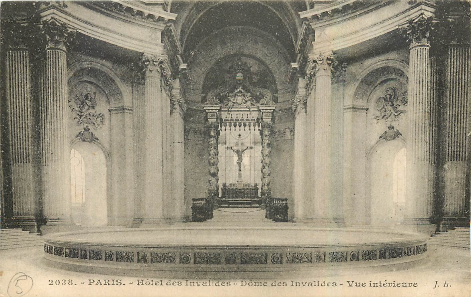 CPA Paris Hotel des Invalides Vue Interieure