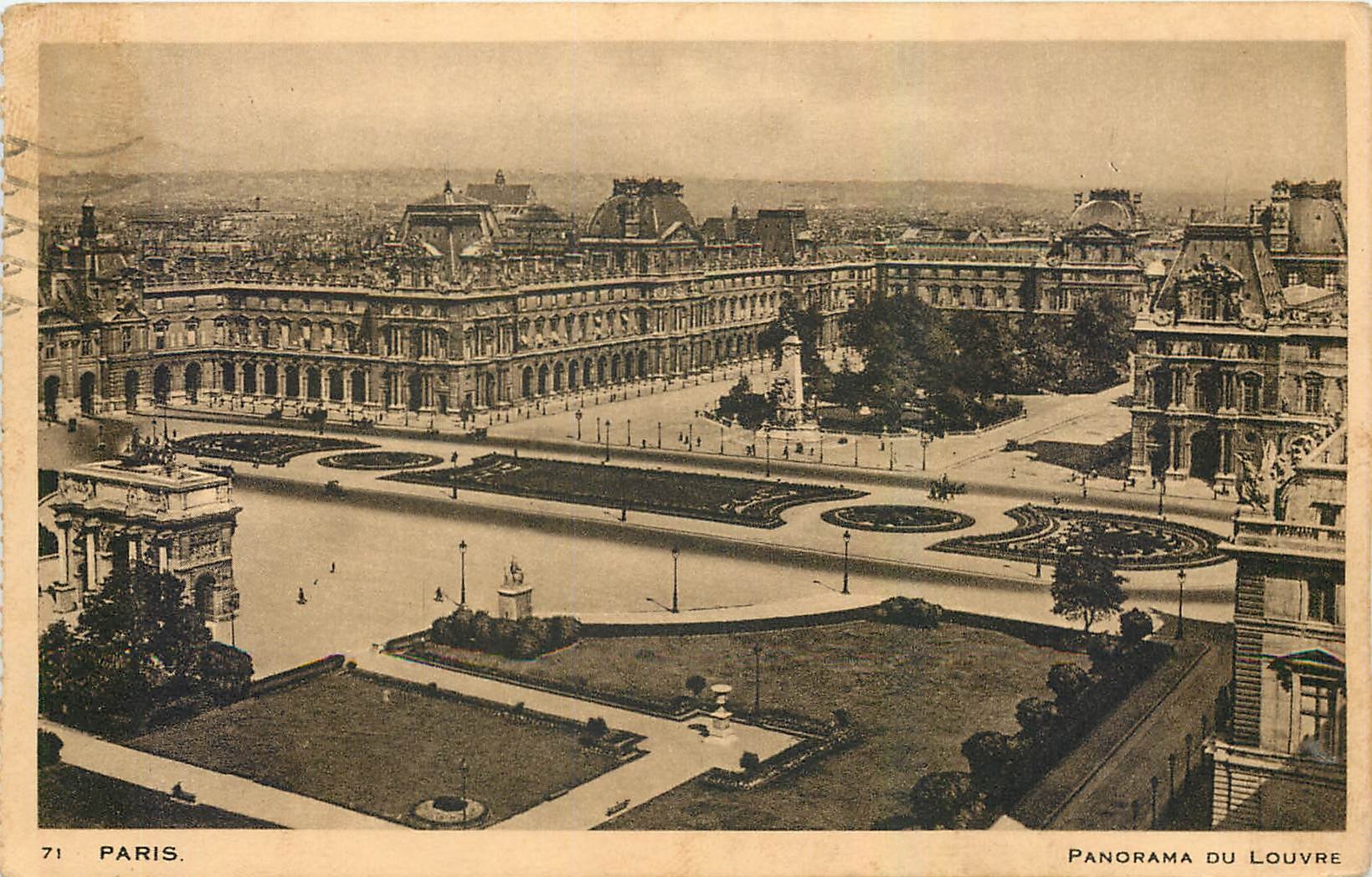 CPA Paris Panorama du Louvre 