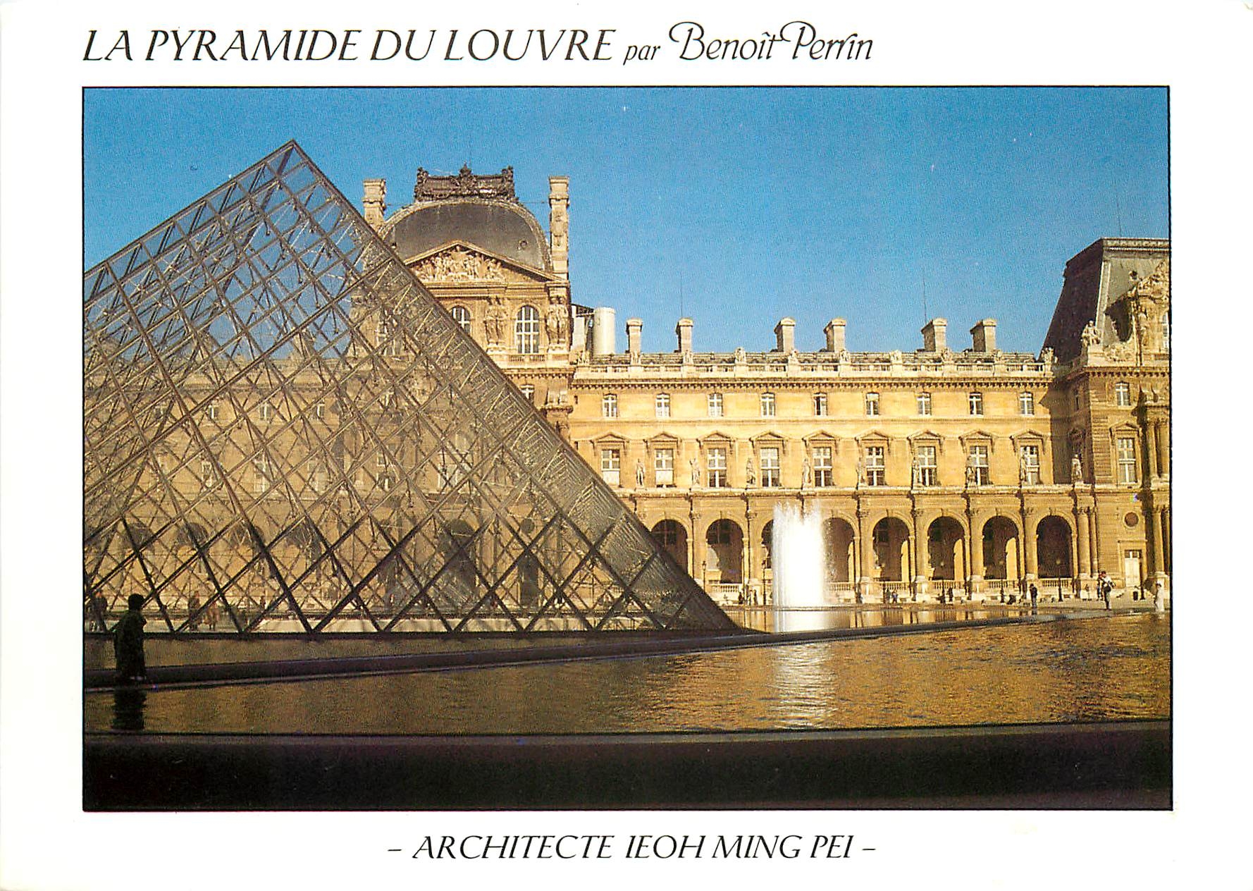 CPM La Pyramide du Louvre par Benoit Perrin
