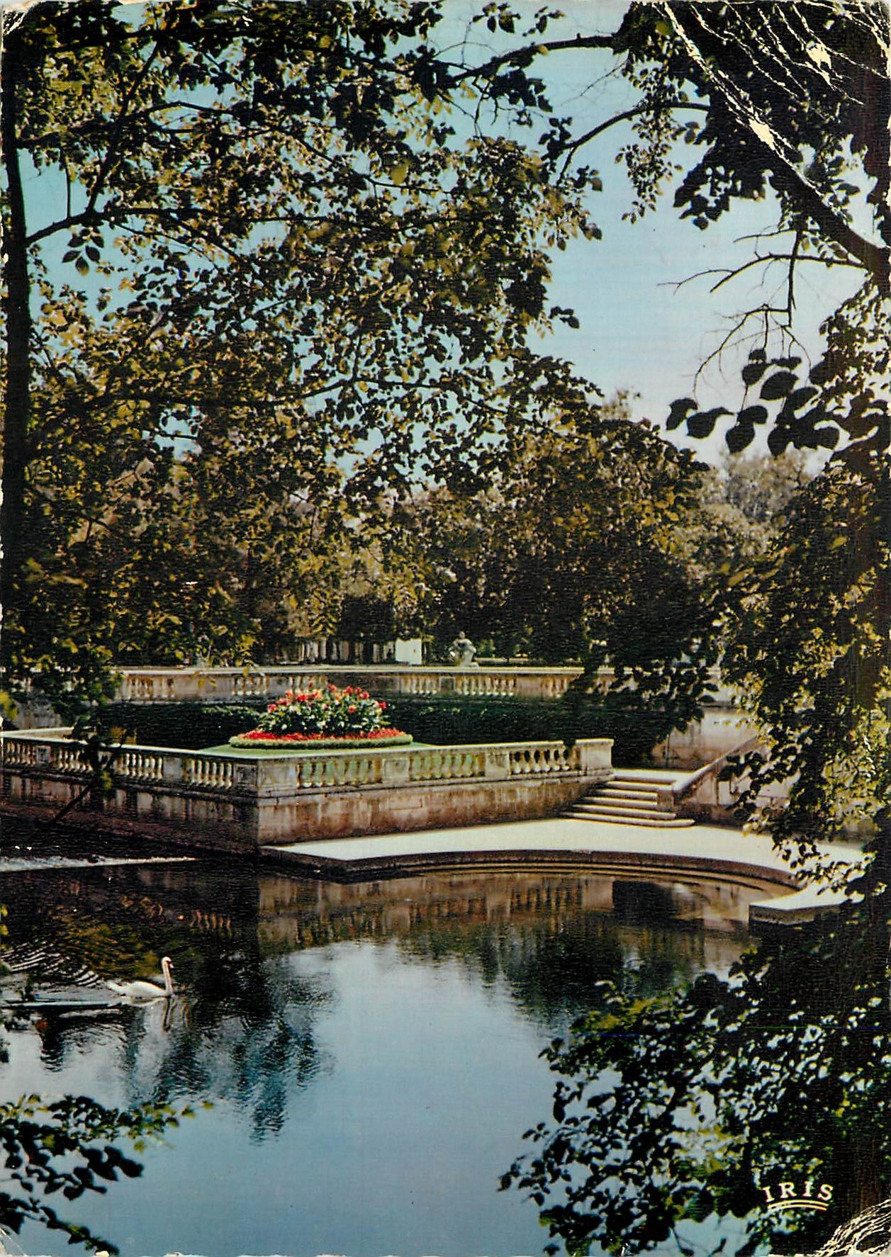 CPM Reflets de Provence Nimes Gard Les jardins de la Fontaine 