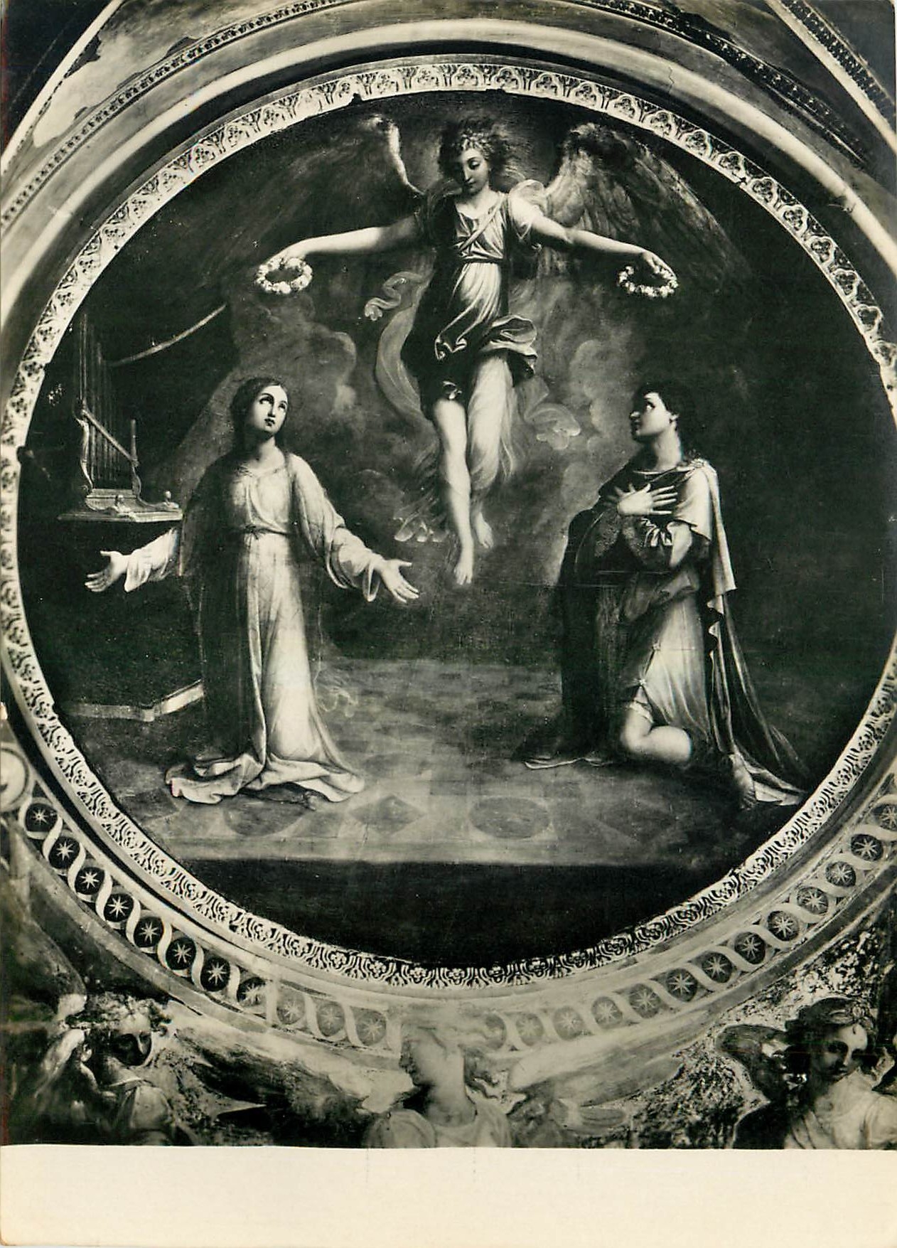 CPM Roma Chiesa di Santa Cecila Apparizione dell'Angelo del Dominichino