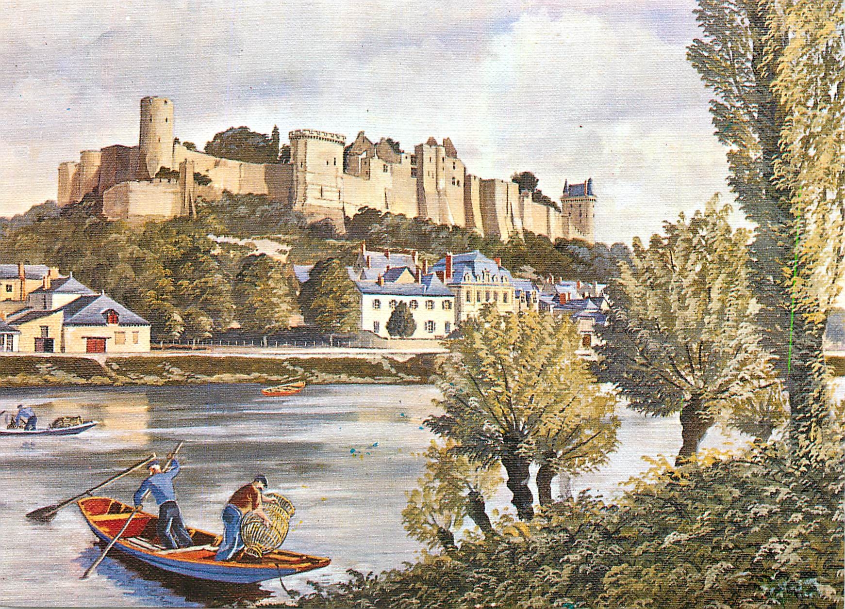 CPM Chateau de Chinon Indre et Loire 