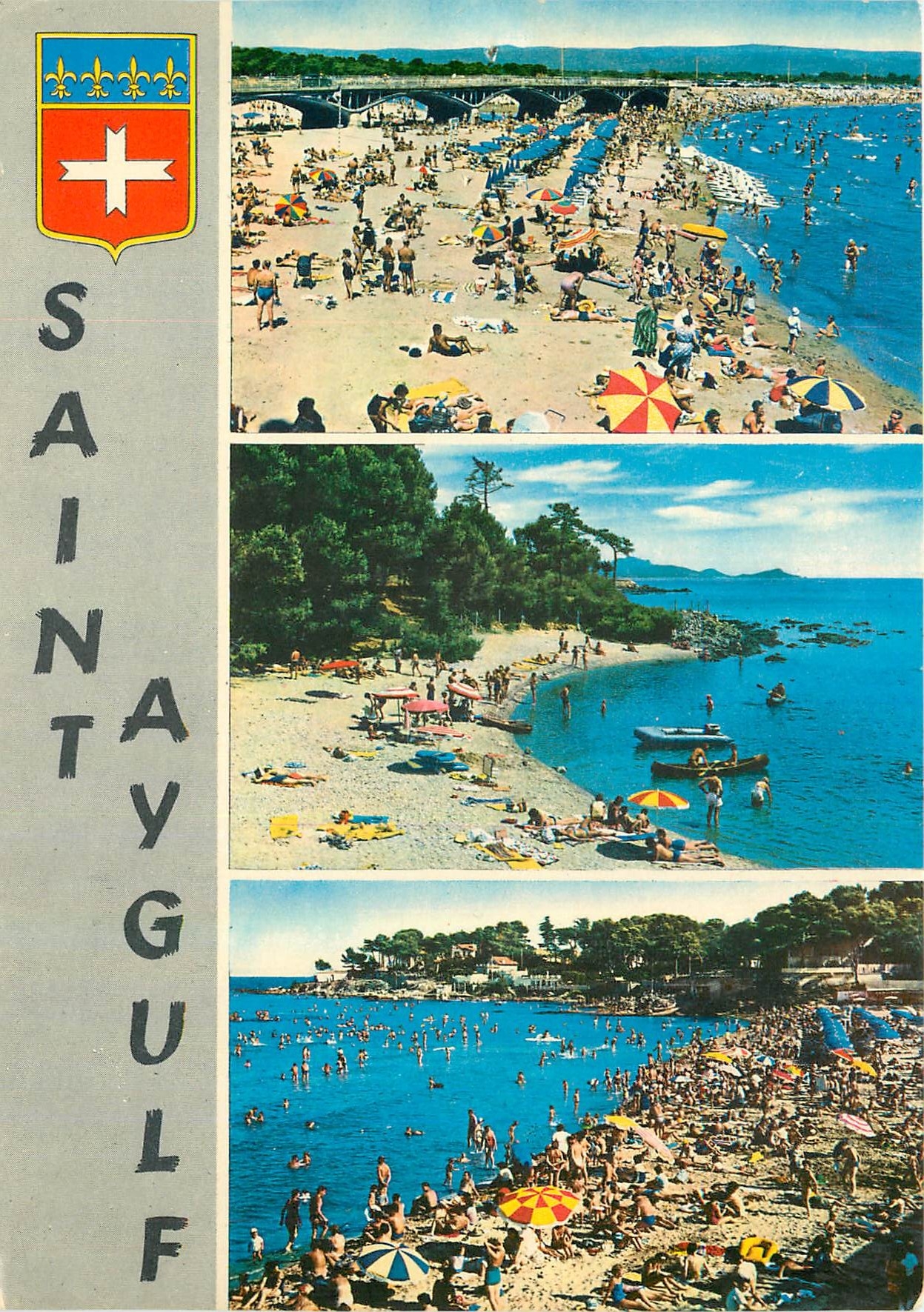 CPM La Cote d'Azur Saint Aygulf La Grande Plage La Plage