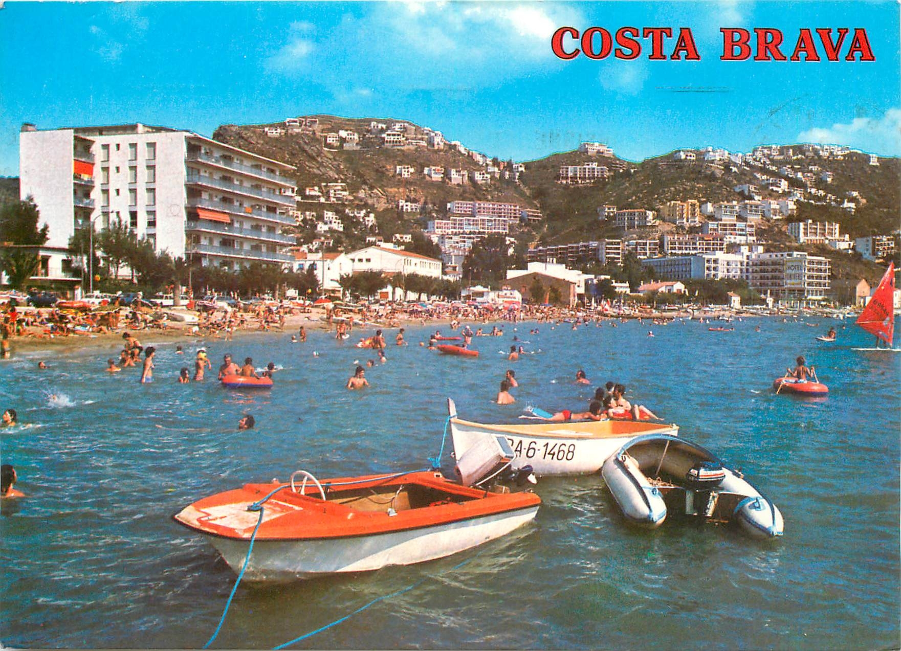 CPM Costa Brava Rosas Vue Partielle
