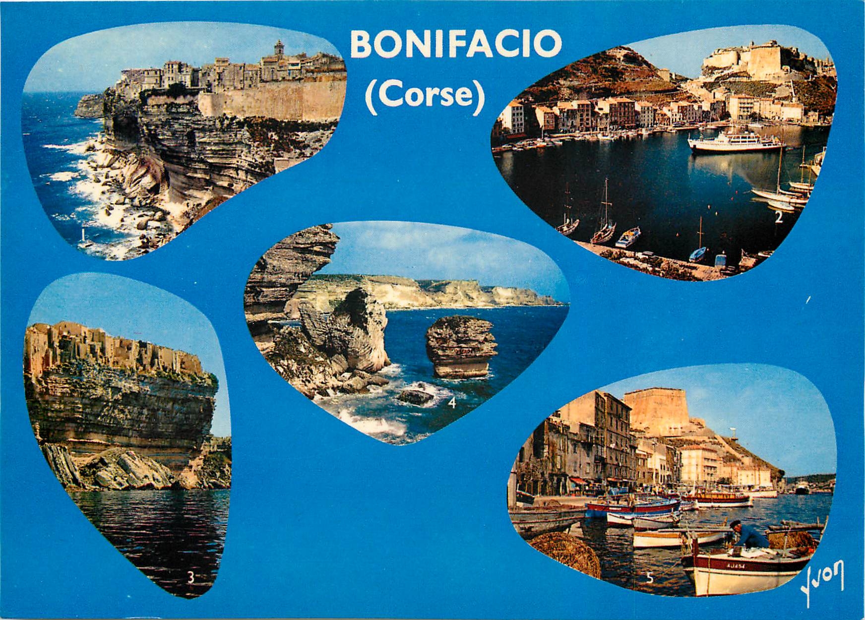 CPM Couleurs et Lumiere de France La Corse oasis de Beaute Bonifacio la Vieille Ville et le surplomb