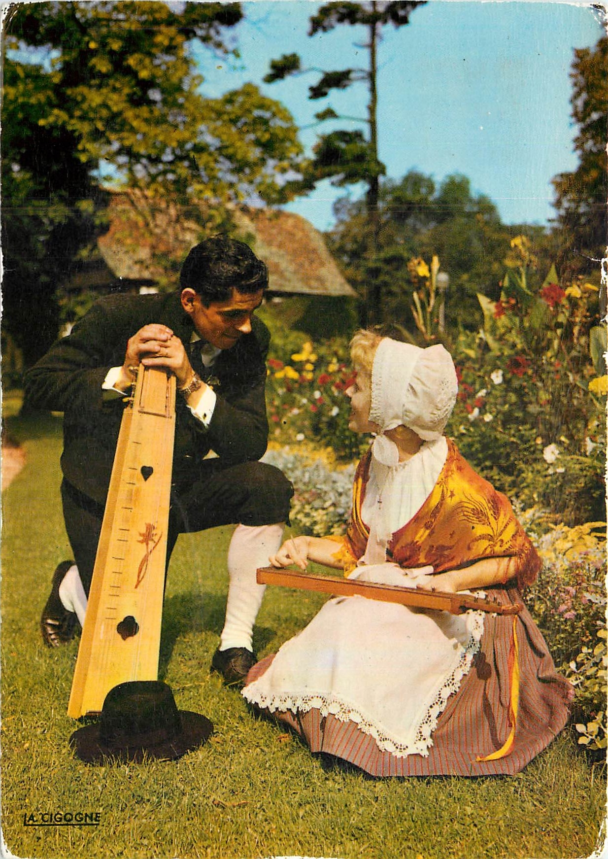 CPM La Lorraine Pittoresque Joueurs d'Epinette