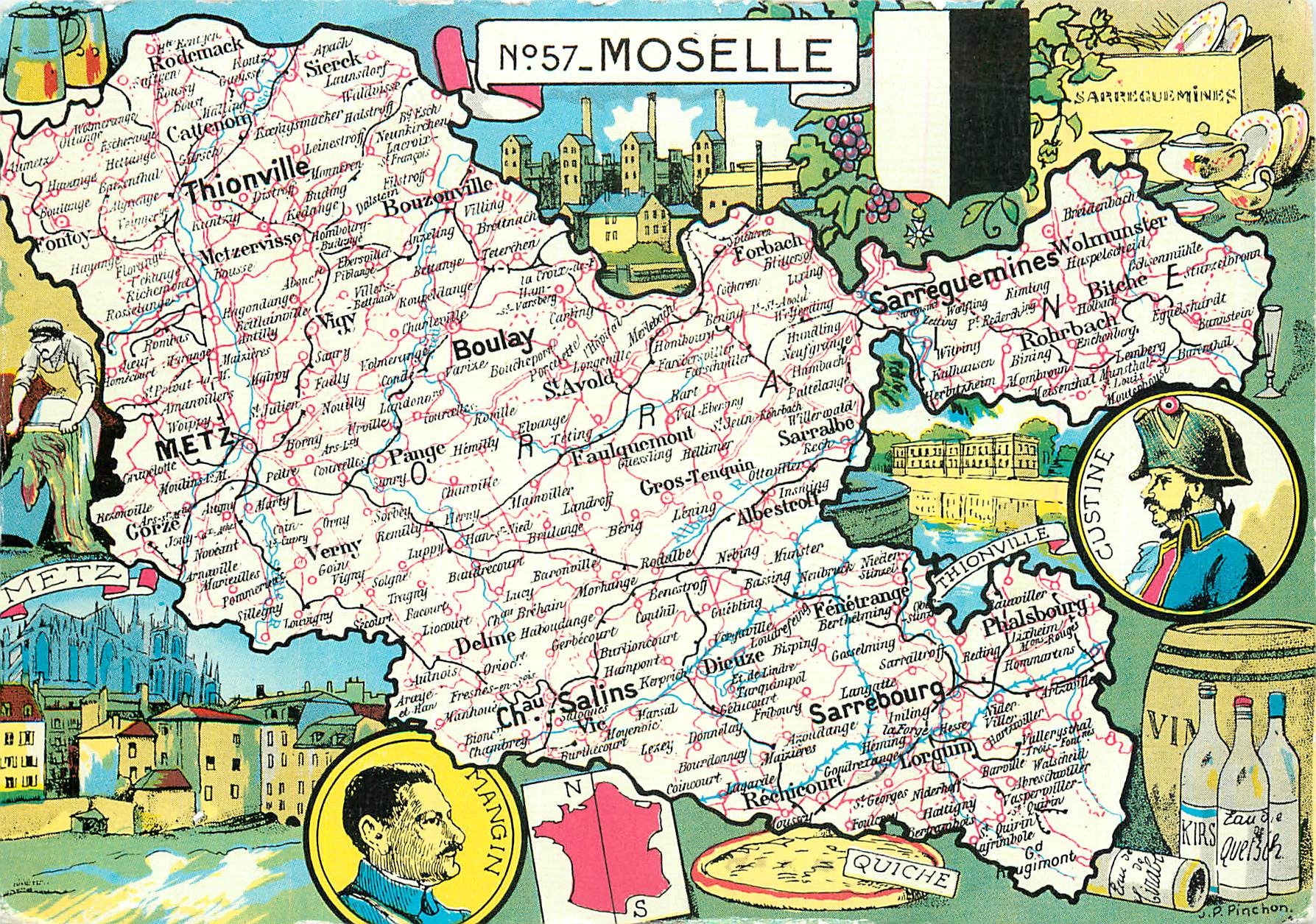 CPM Moselle d'Une partie de la Lorraine