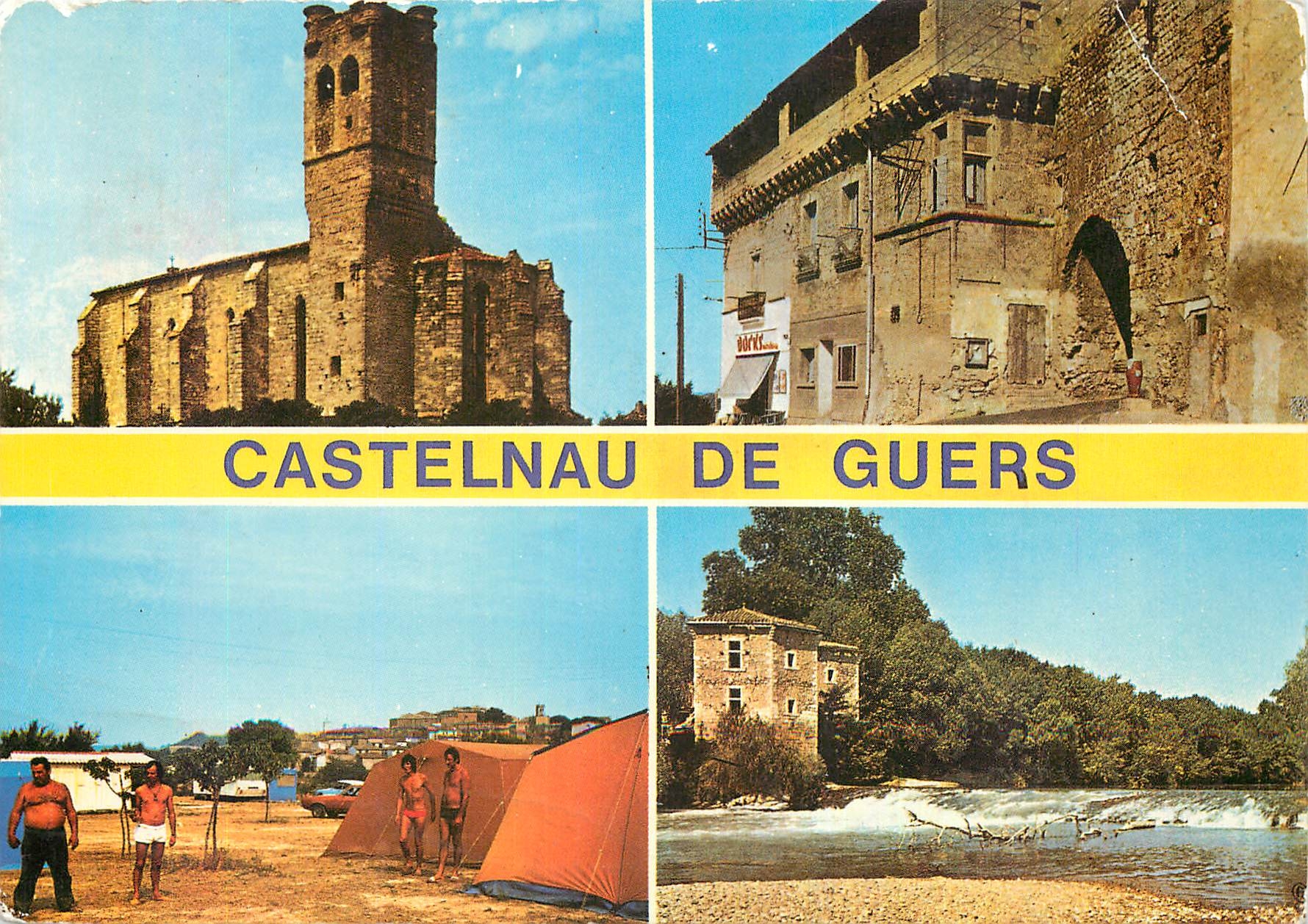 CPM Castelnau de Guers Herault l'Eglise Porte Minerve