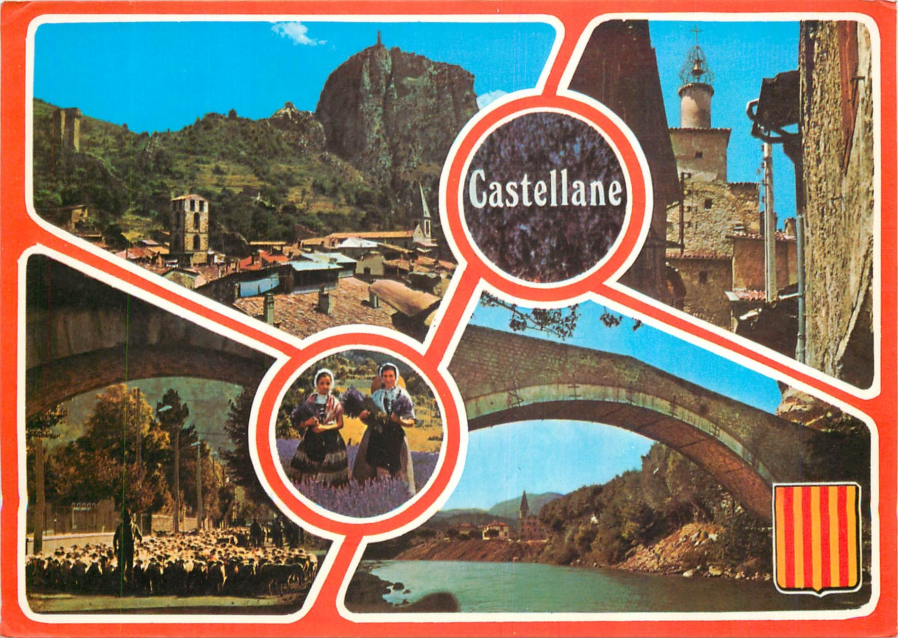 CPM Route Napoleon Castellane Alpes de Haute Provence Cite historique a l'entree des celebres Gorges