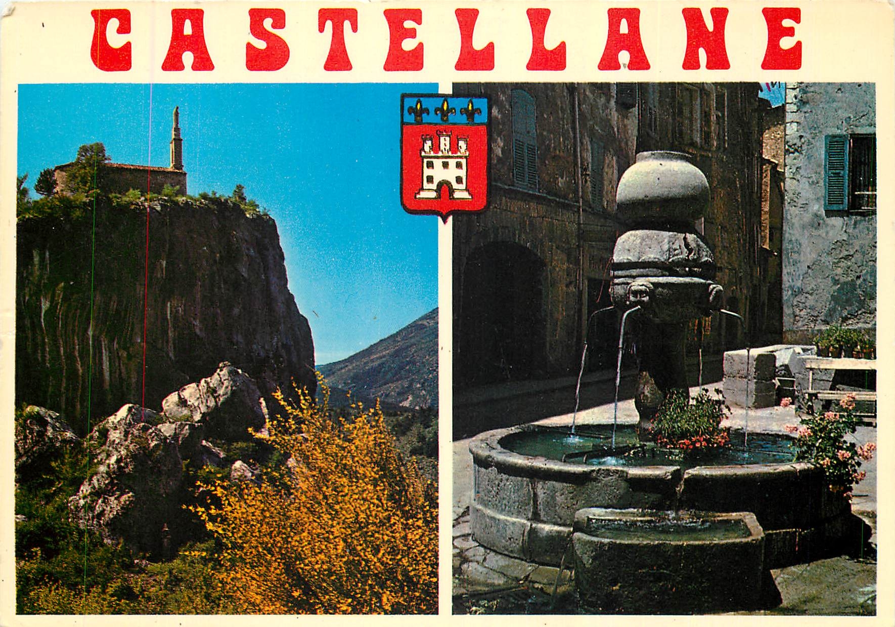CPM Castellane Alpes de Haute Provence Cite historique sur la Route Napoleon a l'entree des celebres