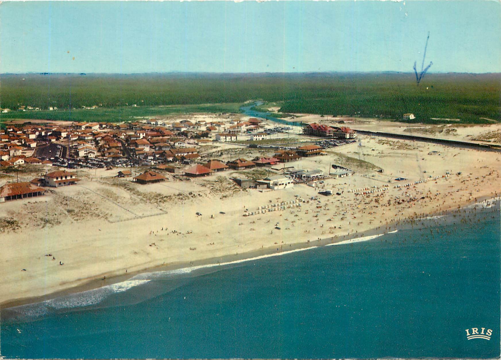 CPM Cote Aquitanie Vieux Boucau Landes La Plage le courant et la vue generale 