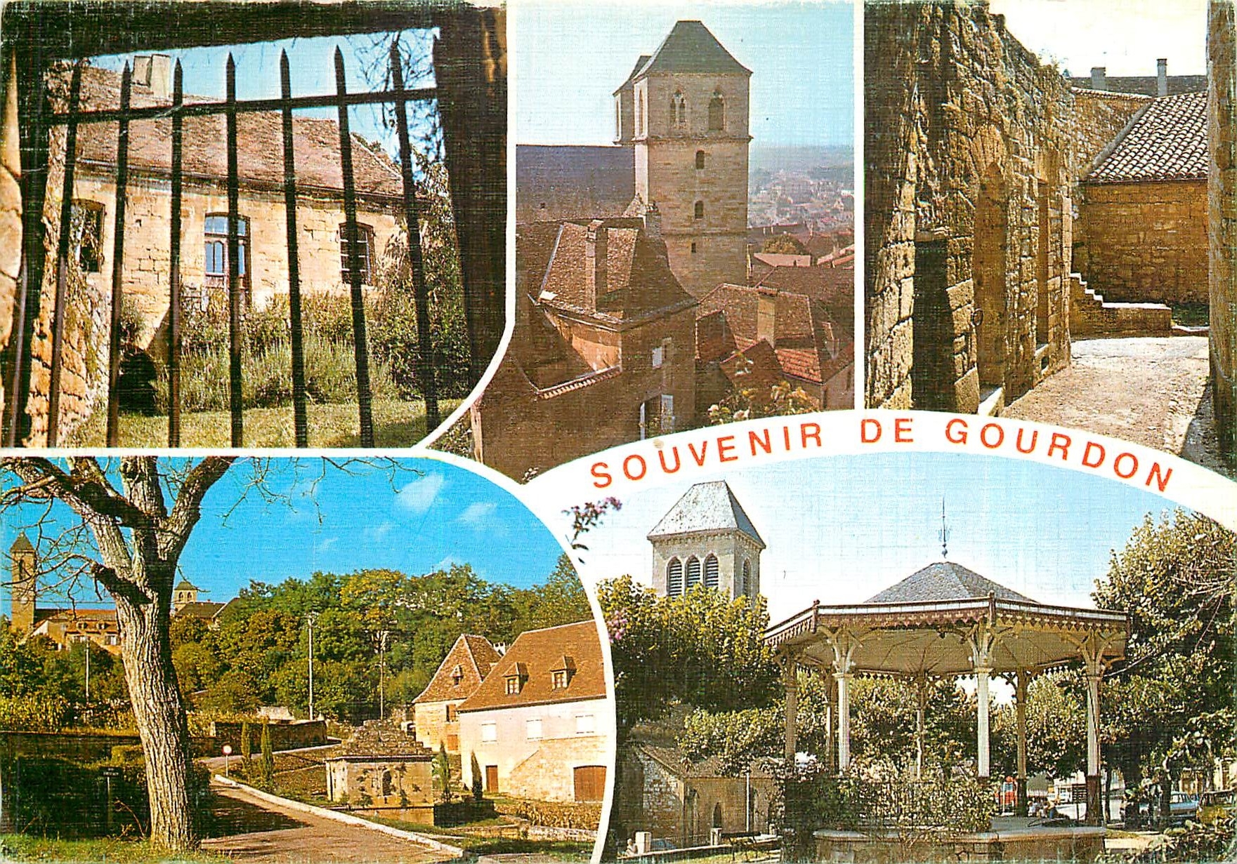 CPM Souvenir de Gourdon 