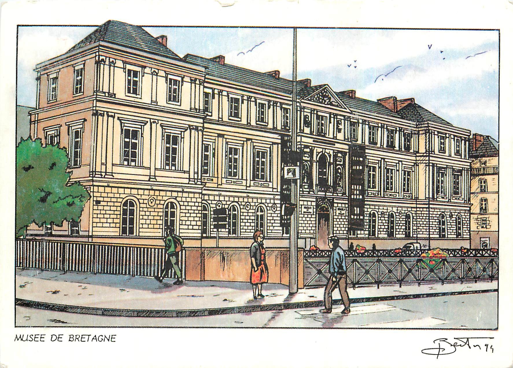 CPM Musee de Bretagne Rennes le Temps d'une Histoire une aventure pohciere