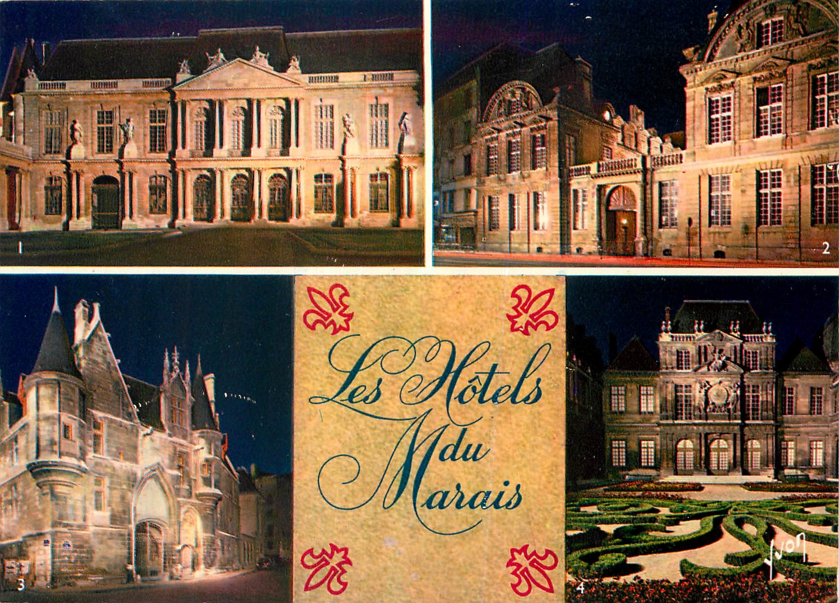 CPM Paris les Hotels du Marais Hotel de Soubise construit en 1704 Hotel de Bethune Sully construit e