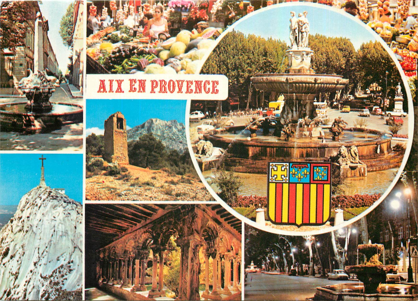 CPM Reflets de Provence Aix en Provence B du R Harmonie d'Eau de soleil de fleurs de legendes et d'h