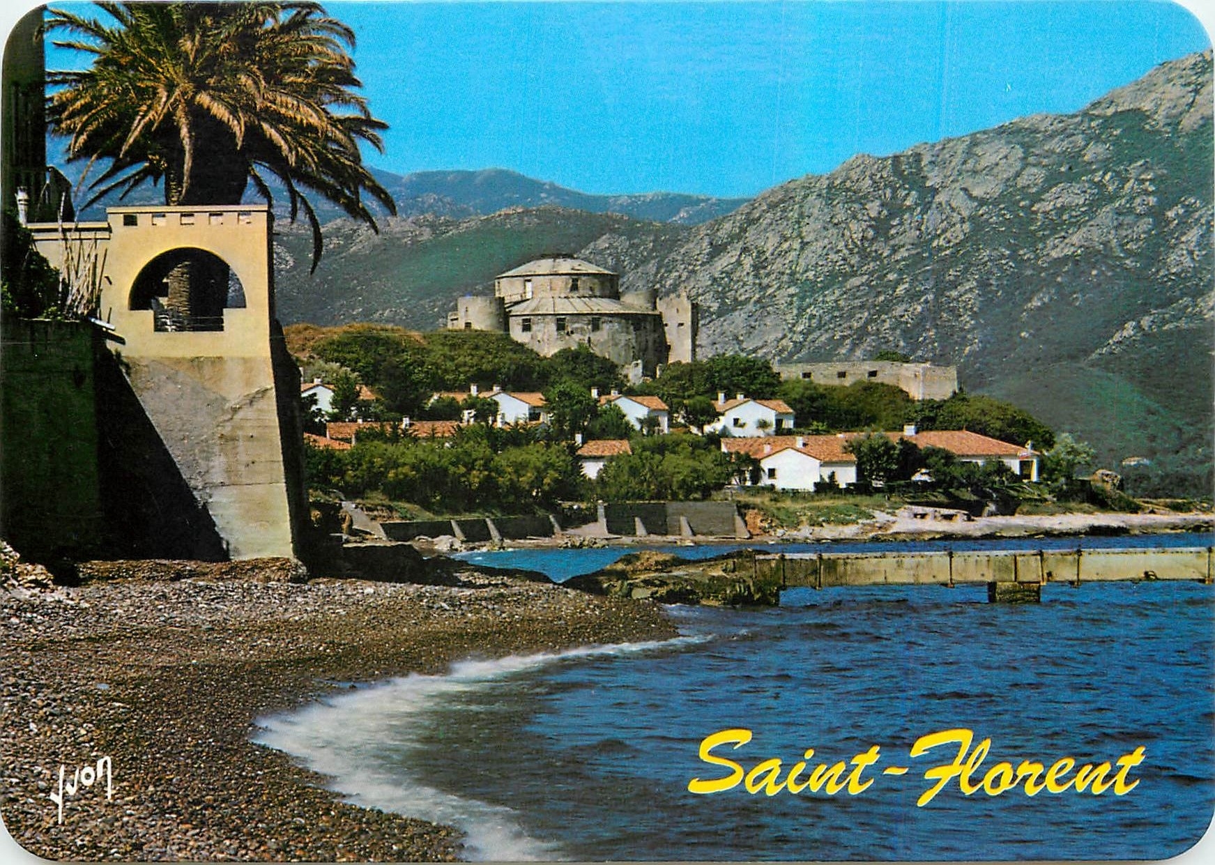 CPM Couleurs et Lumiere de France La Corse Oasis de Beaute Saint Florent Corse Dominant le Port et l