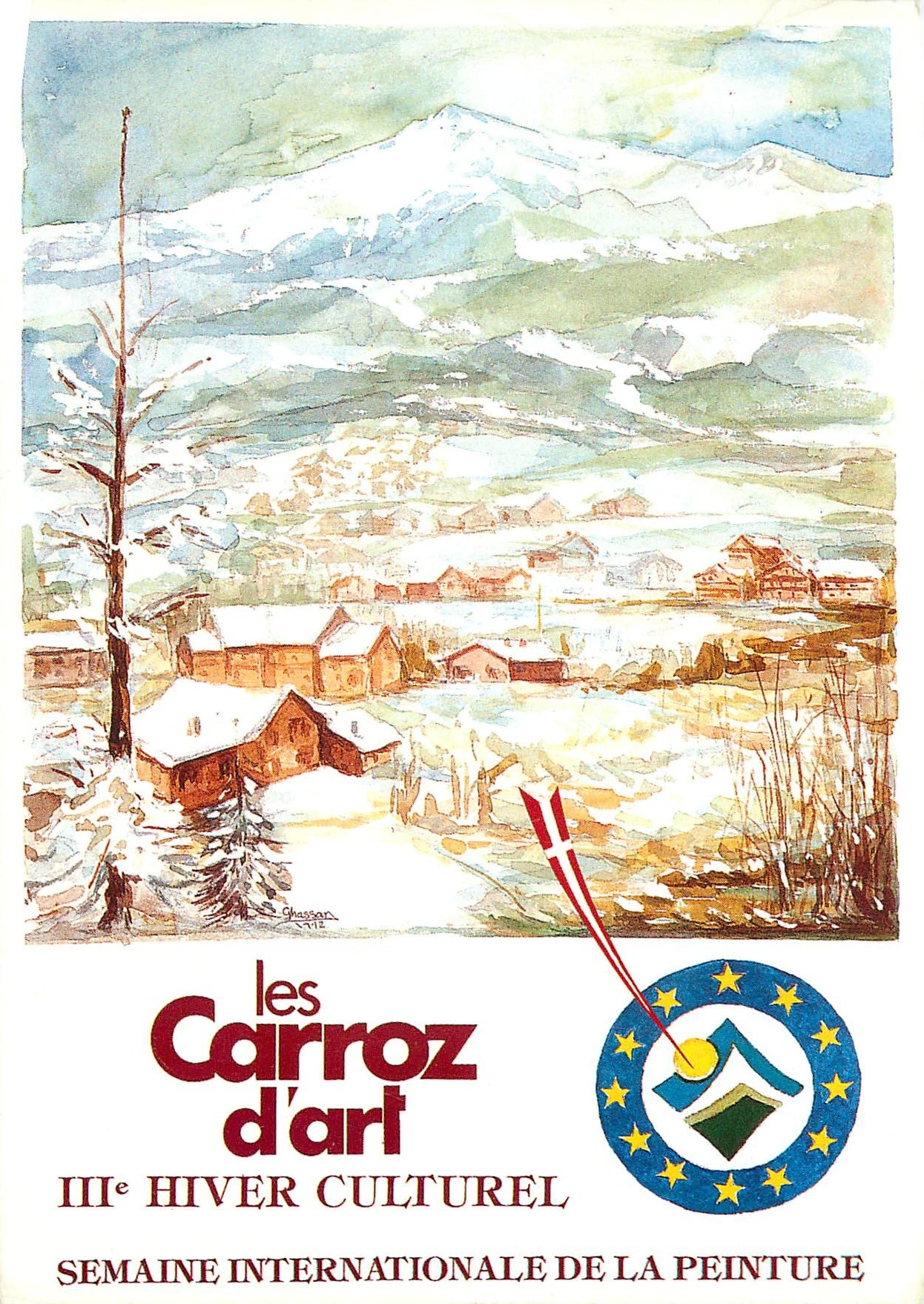 CPM Les Carroz d'art III Hiver Culturel semaine internationale de la peinture
