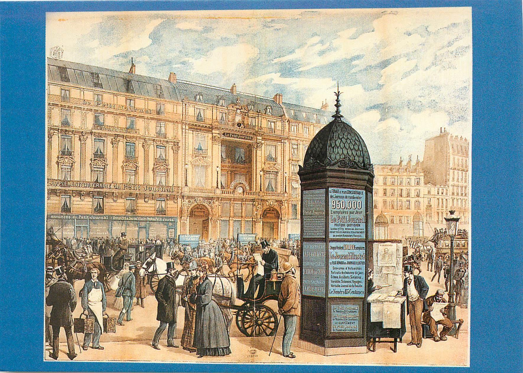CPM La Rue Lafayette en 1888 