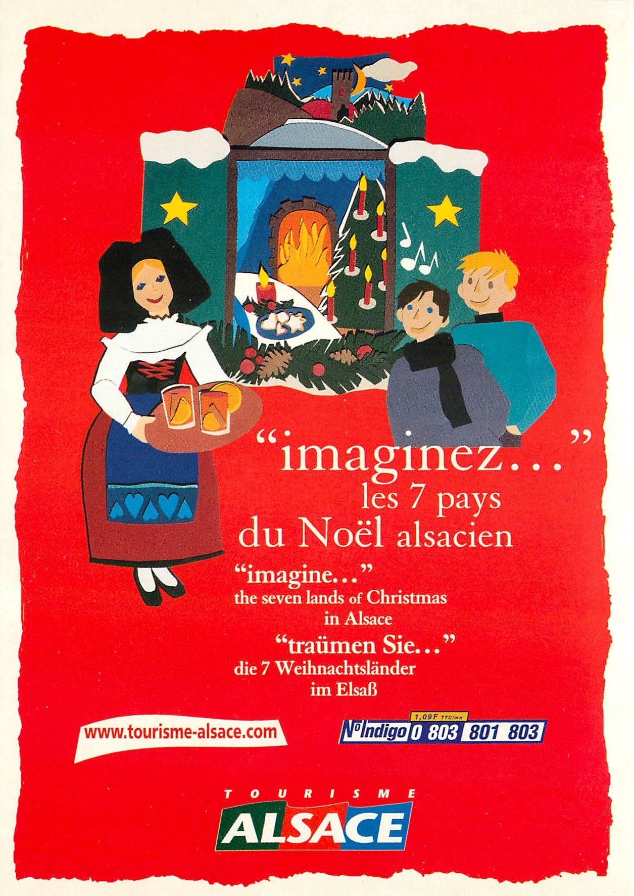 CPM Imaginez les 7 pays du Noel Alsacien