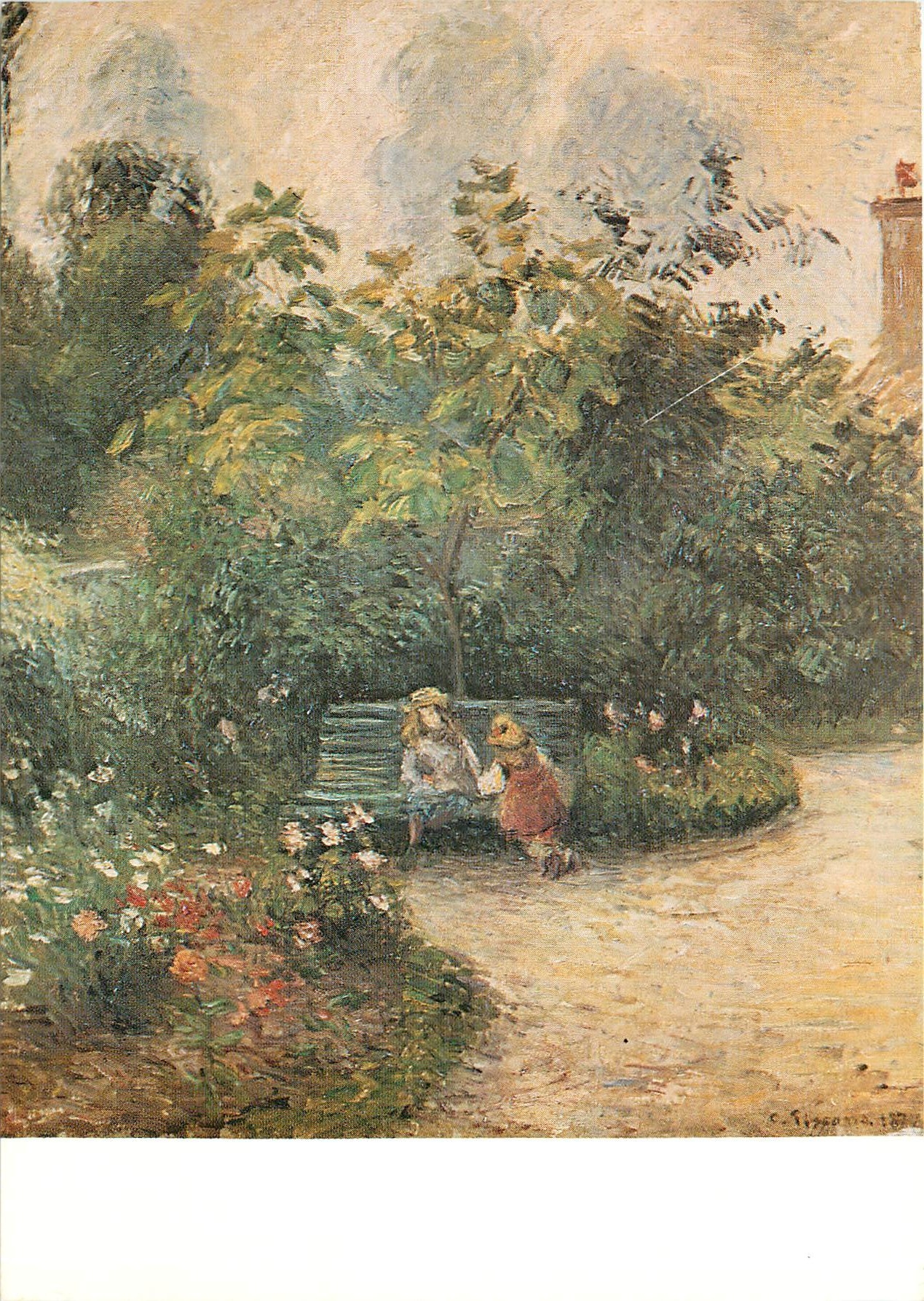 CPM Paris Musee du Jeu de Paume Camille Pissarro Un coin de jardin a l'Hermitrage donation Max et Ro
