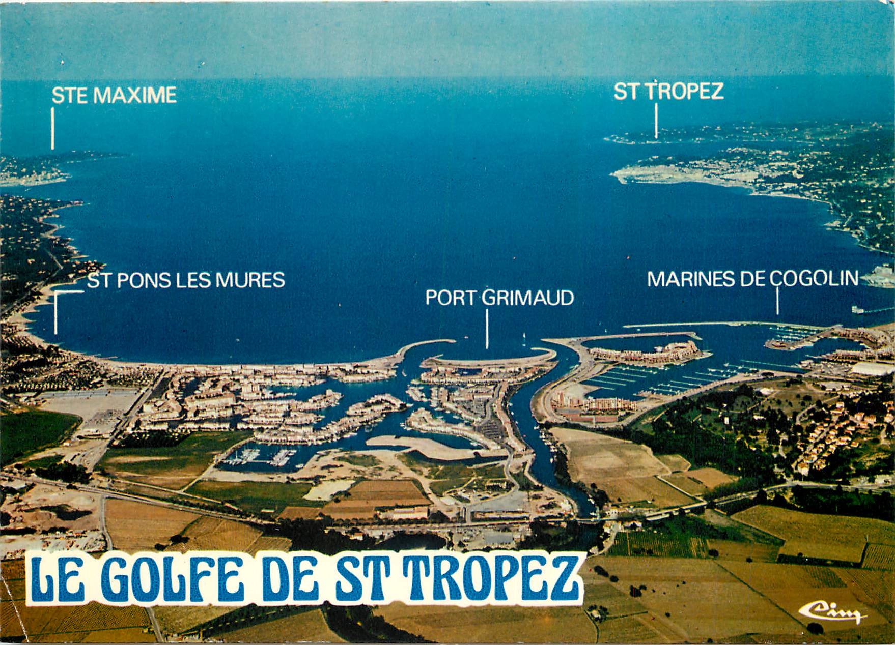 CPM Golfe de Saint Tropez Var Vue aerienne