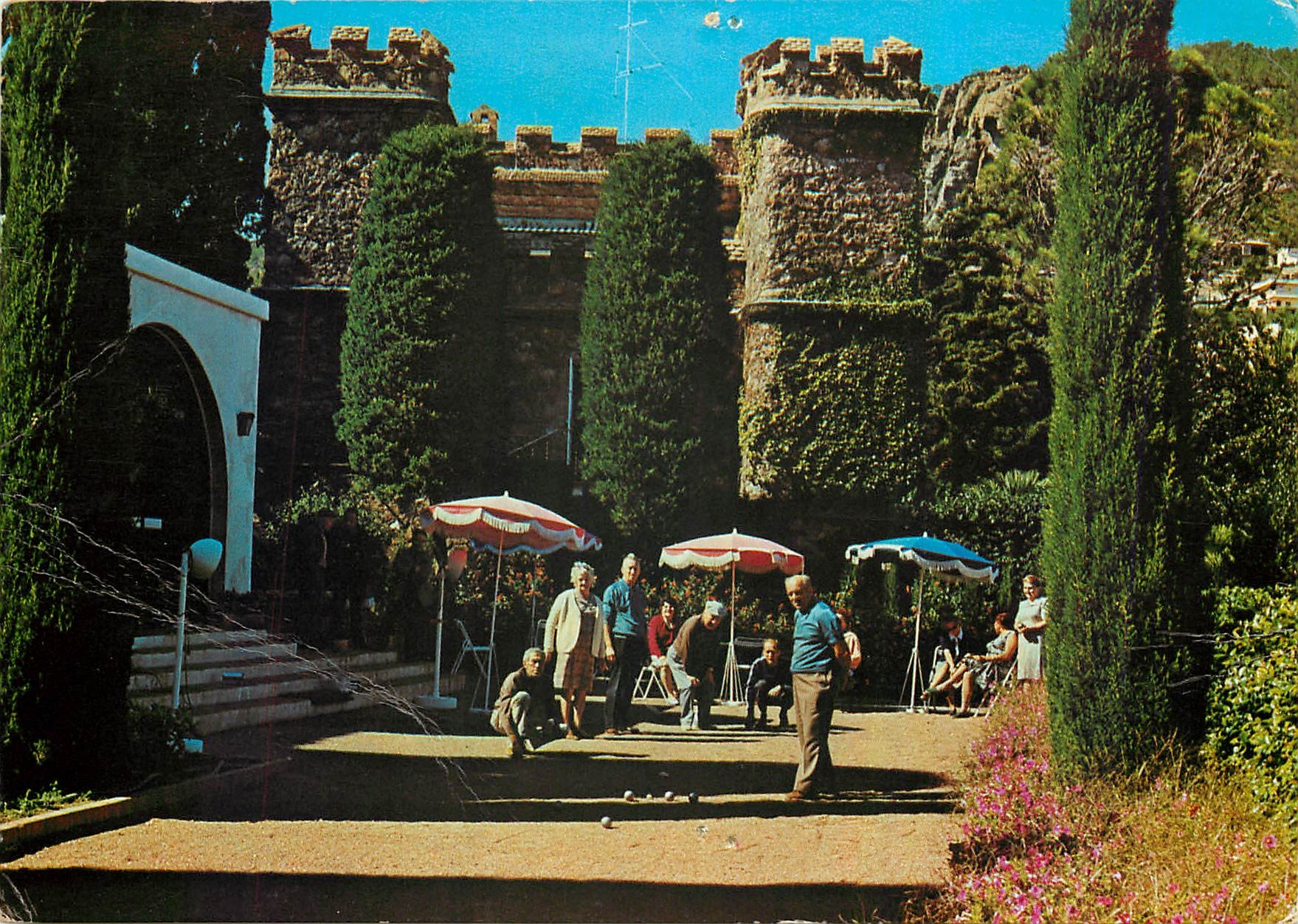 CPM Theoule sur Mer Cote d'Azur le Chateau Centre de Vacances CCAS Petanque