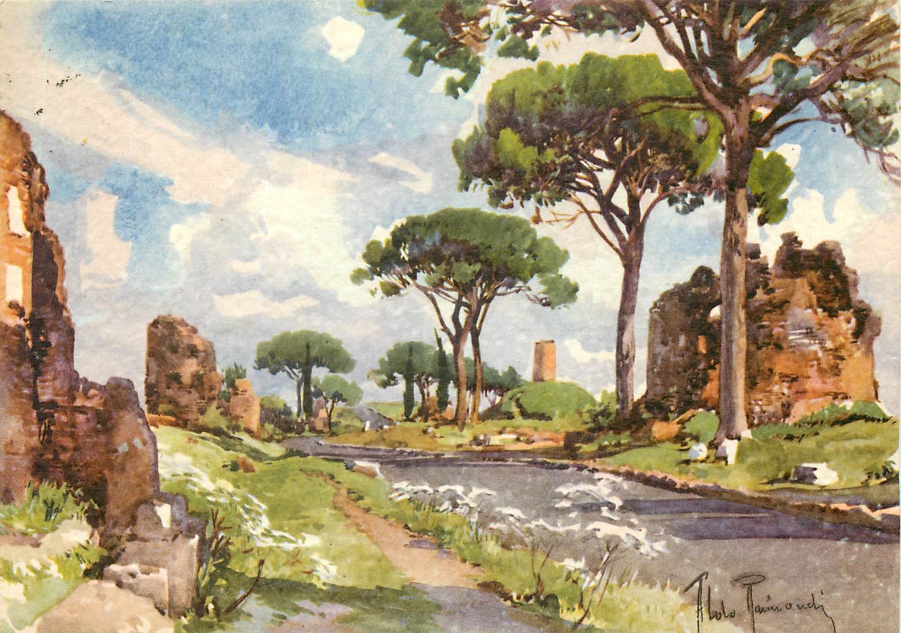 CPM Rome Rue Appia Antique 