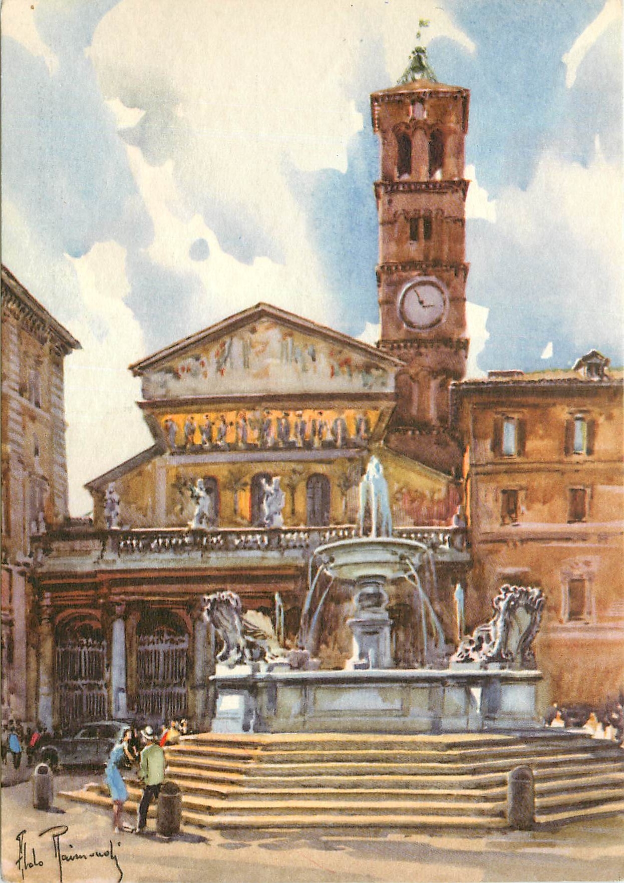 CPM Rome Eglise de Sainte Maria in Trastevere