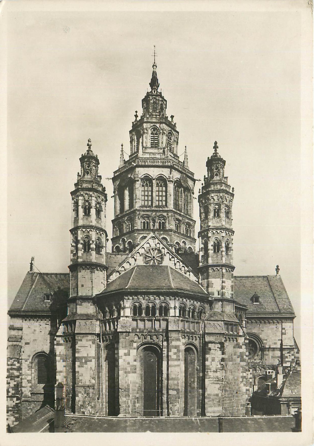 CPM Der Dom Zu Mainz Aussenansicht des Westbaues