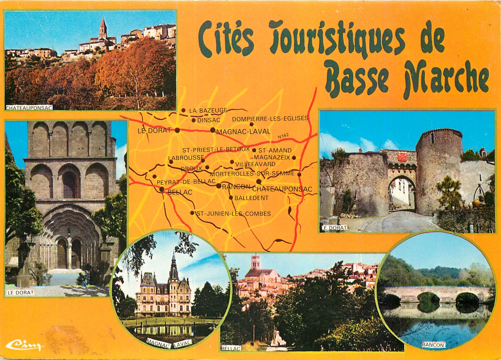 CPM Cites touristiques de Basse Marche (Hte Vienne)