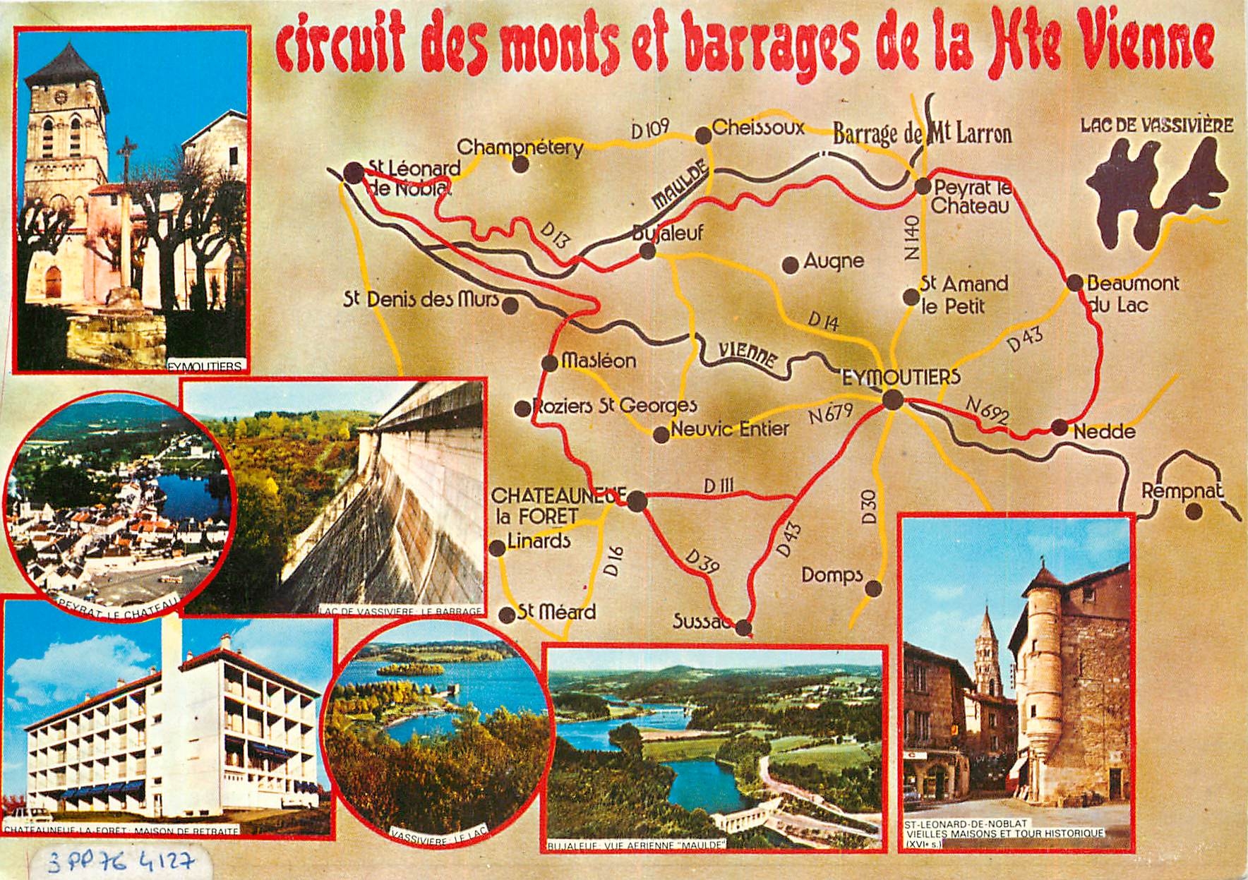 CPM Circuit des monts et barrages de la Hte vienne
