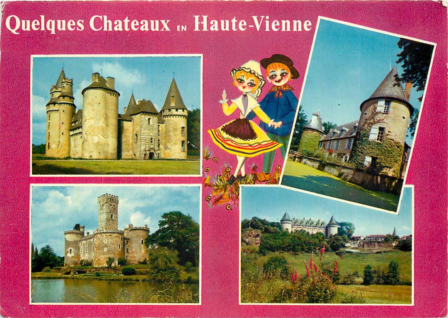 CPM Chateau en Haute vienne