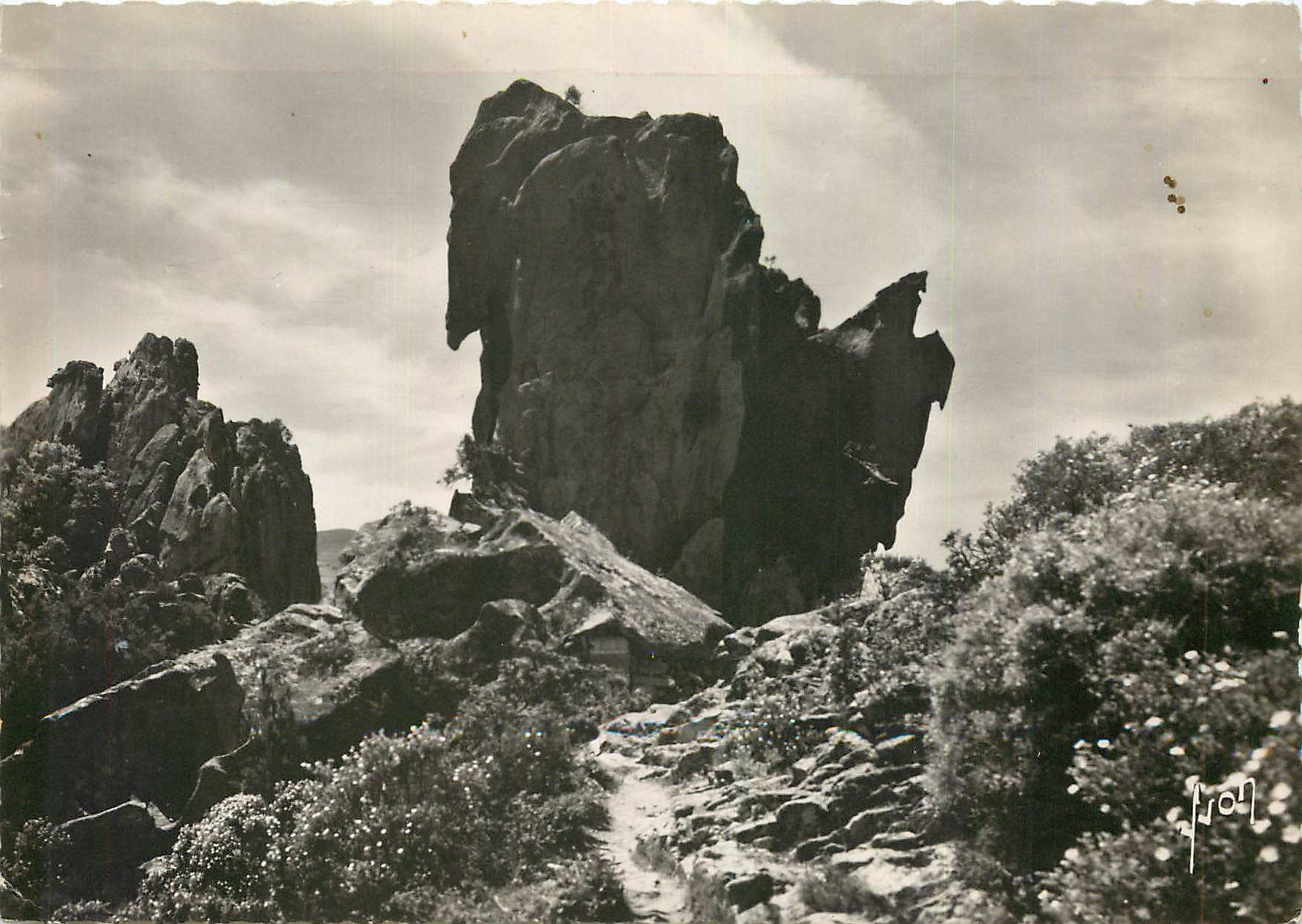 CPM Piana (Corse) Rocher dans les Calanque l'Aigle