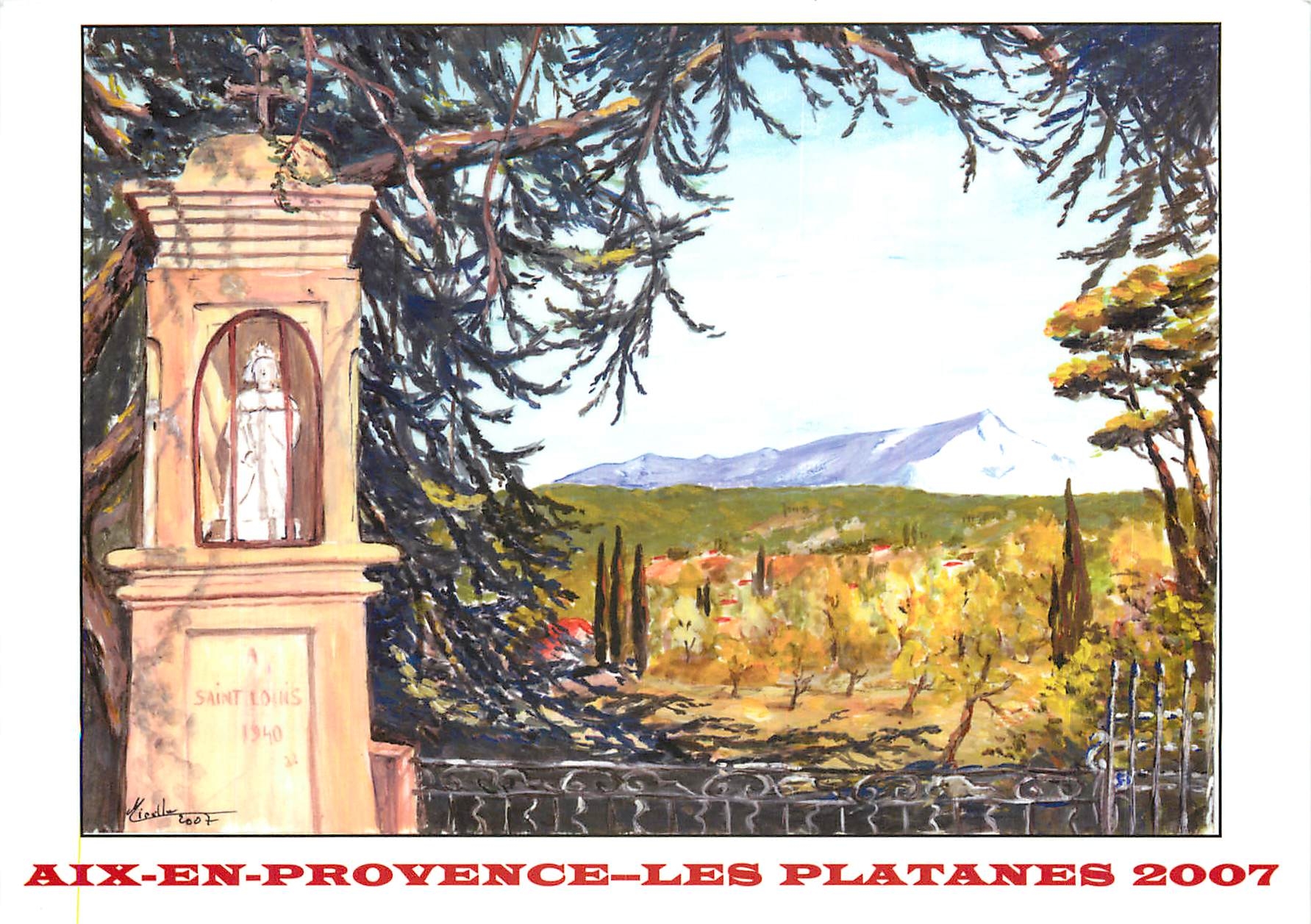 CPM Aix en Provence les Platanes